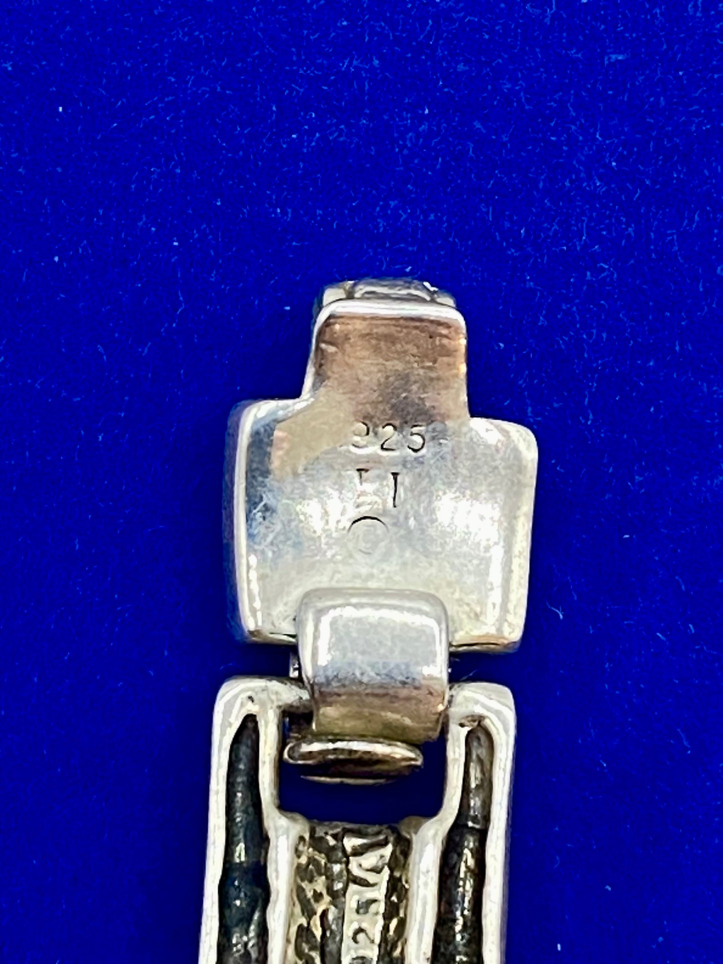 Sterling Silver Vintage Twisted Panel Link Bracelet