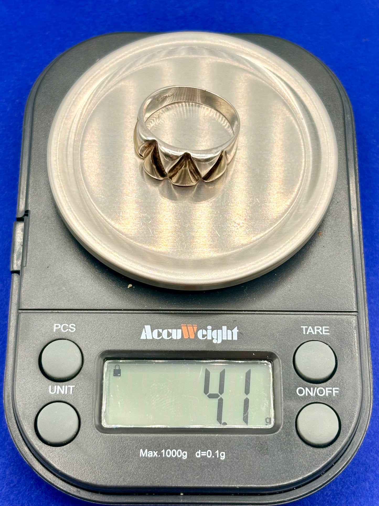 Vermeil & Sterling Silver Milor Italy Zig Zag Ring