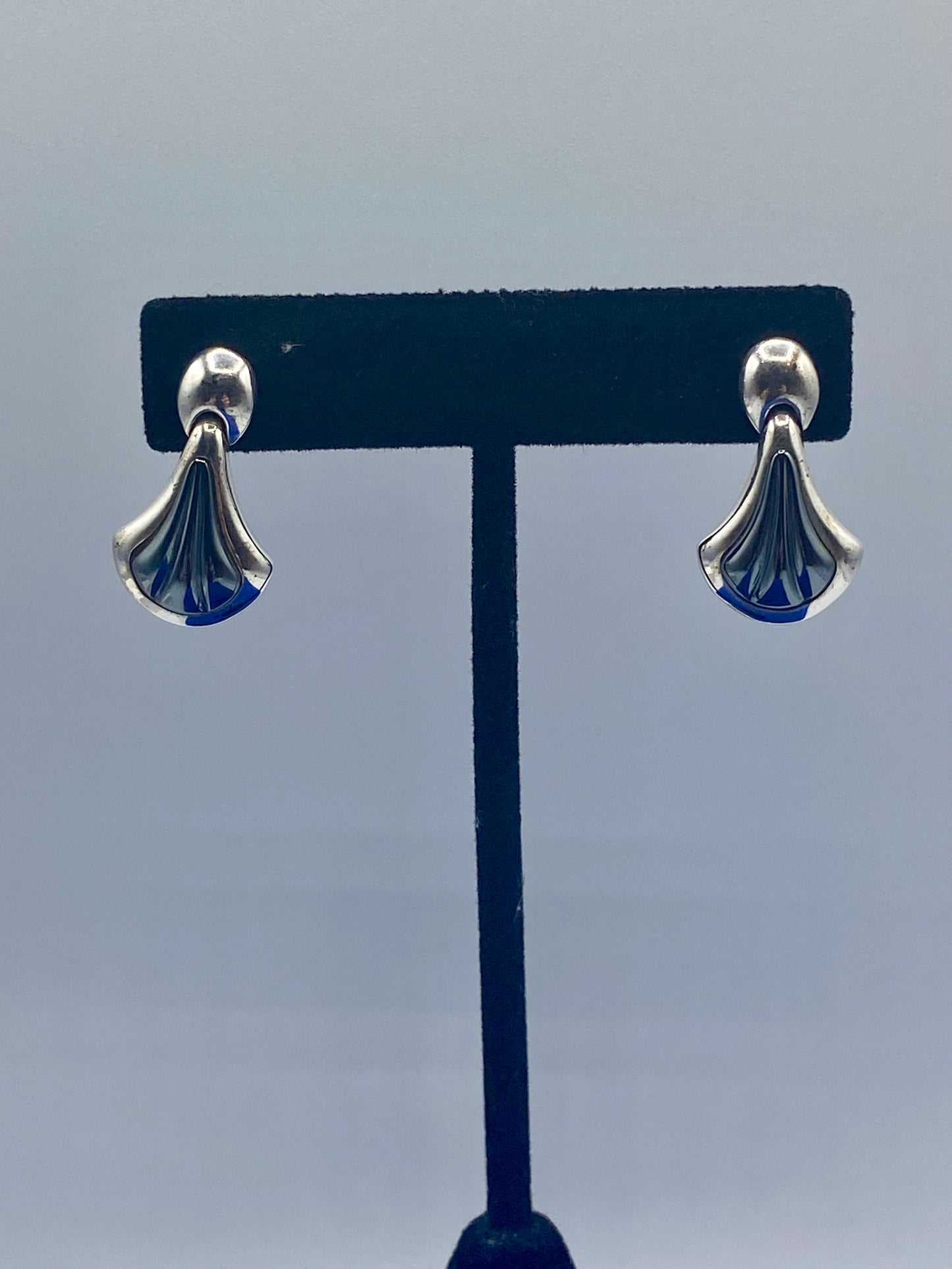 Sterling Silver Hematite Dangle Drop Earrings
