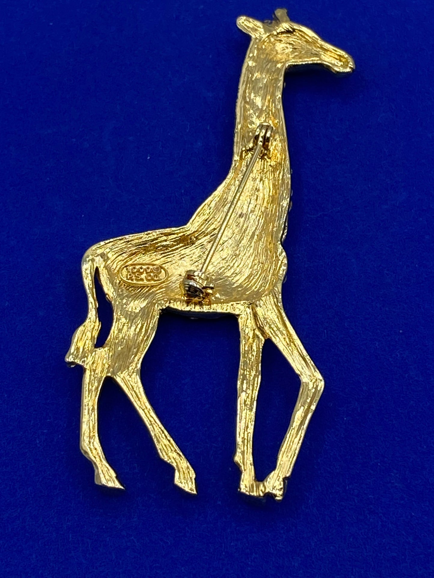 Vintage 1999 P.S. Co Rhinestone Giraffe Brooch