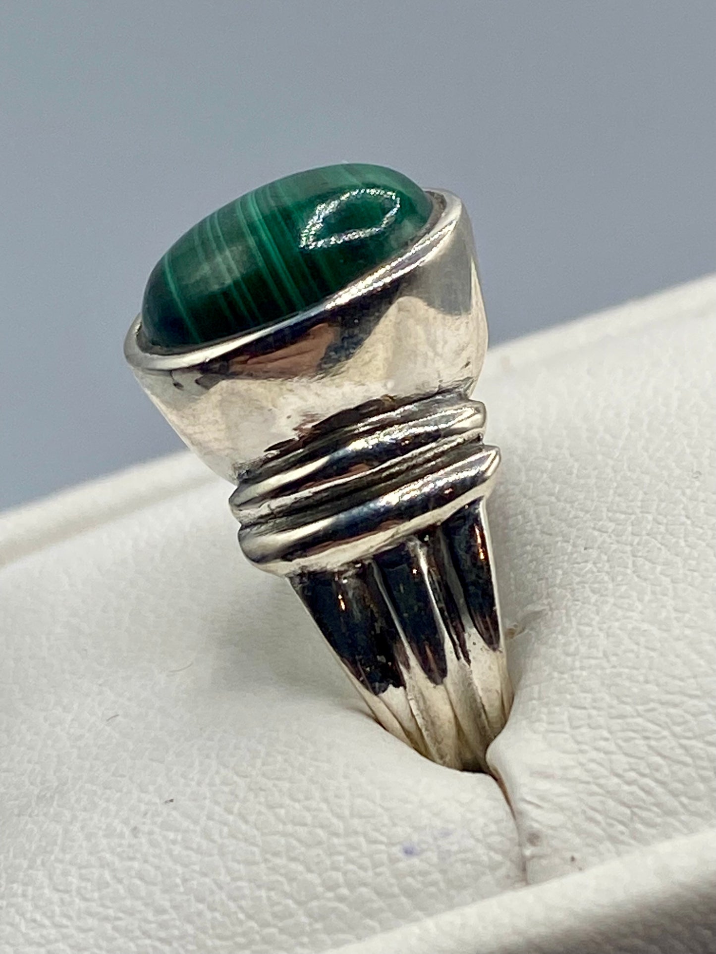 Sterling Silver Malachite Ring
