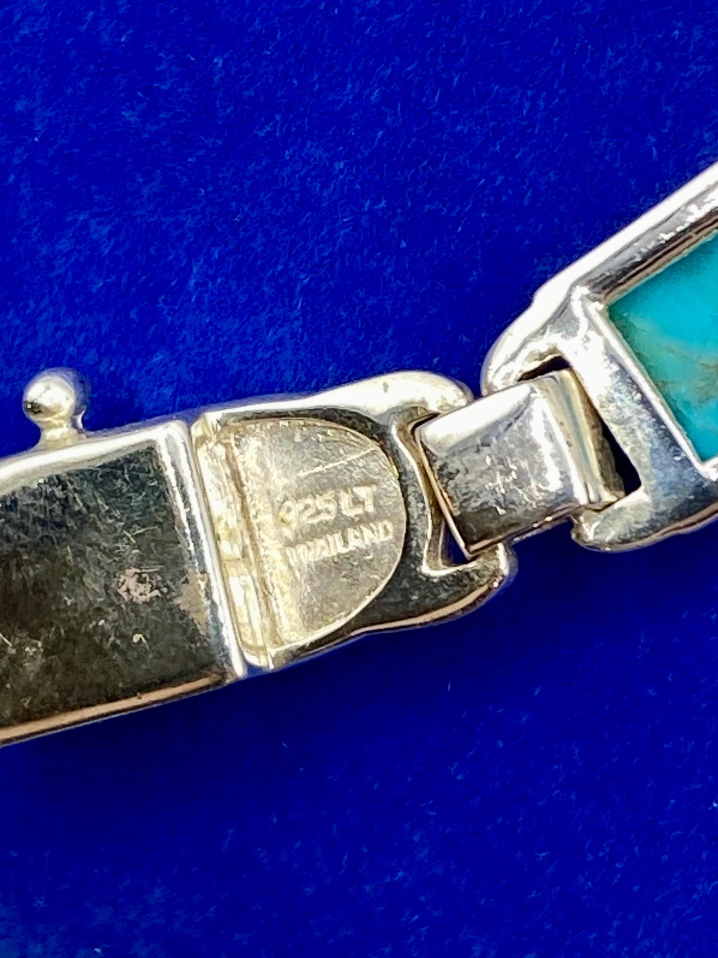 Sterling Silver LT Turquoise Bracelet
