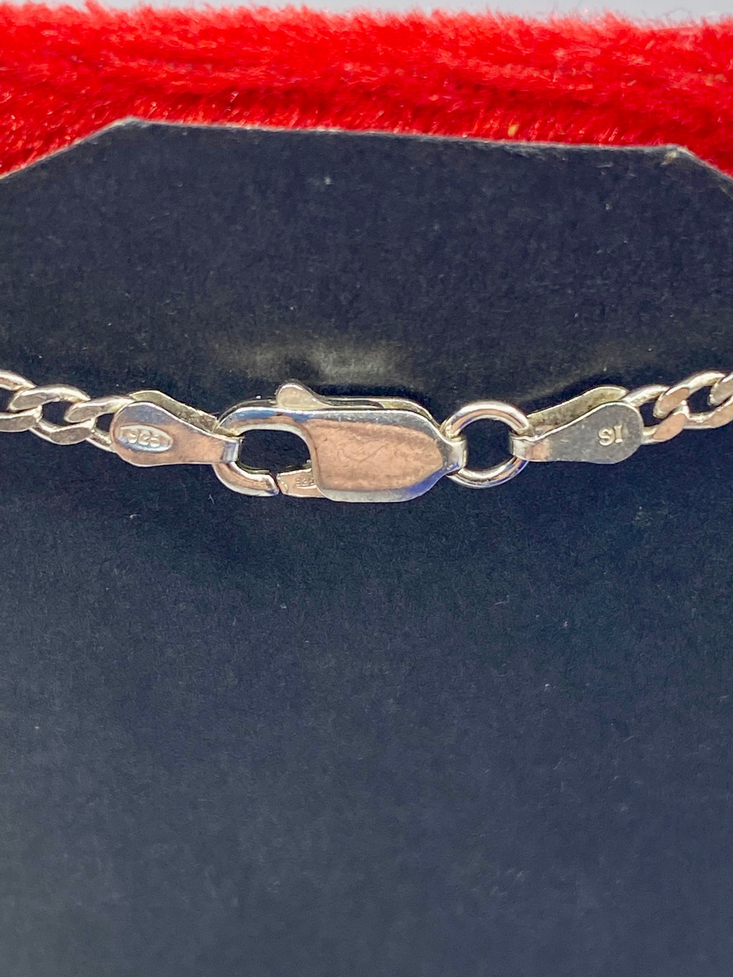 Sterling Silver Thin Figaro Chain Necklace