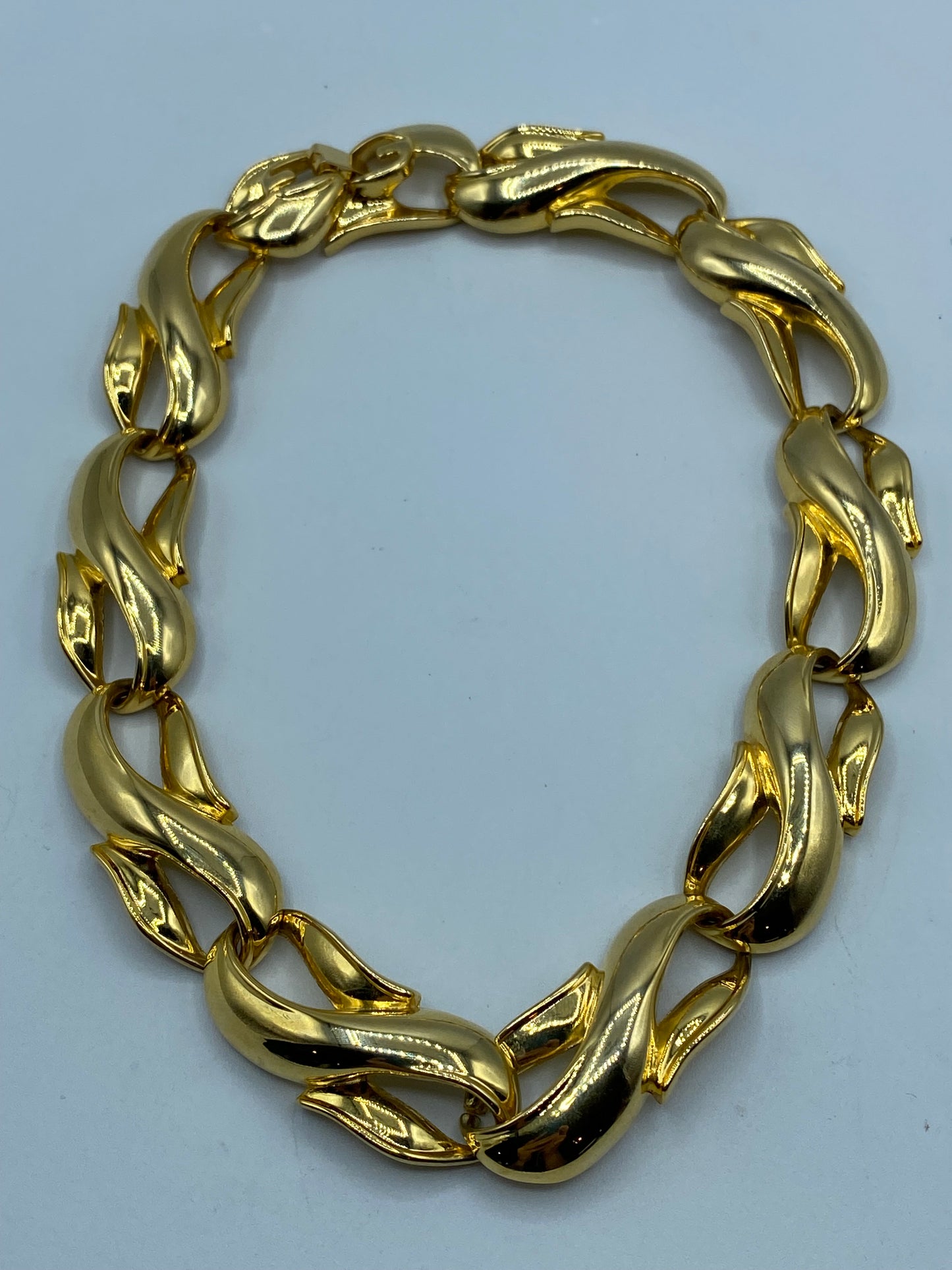 Vintage Gold Tone Statement Necklace
