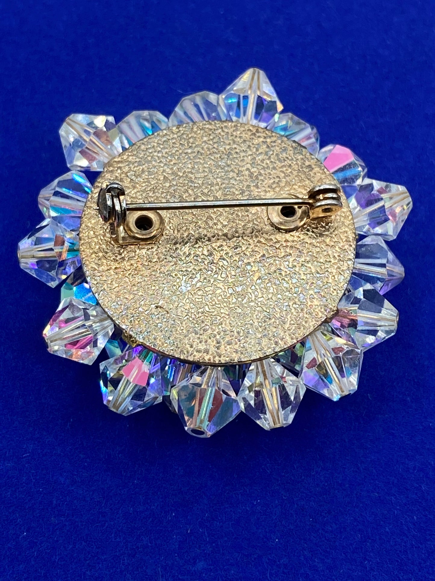 Vintage AB Crystal Brooch
