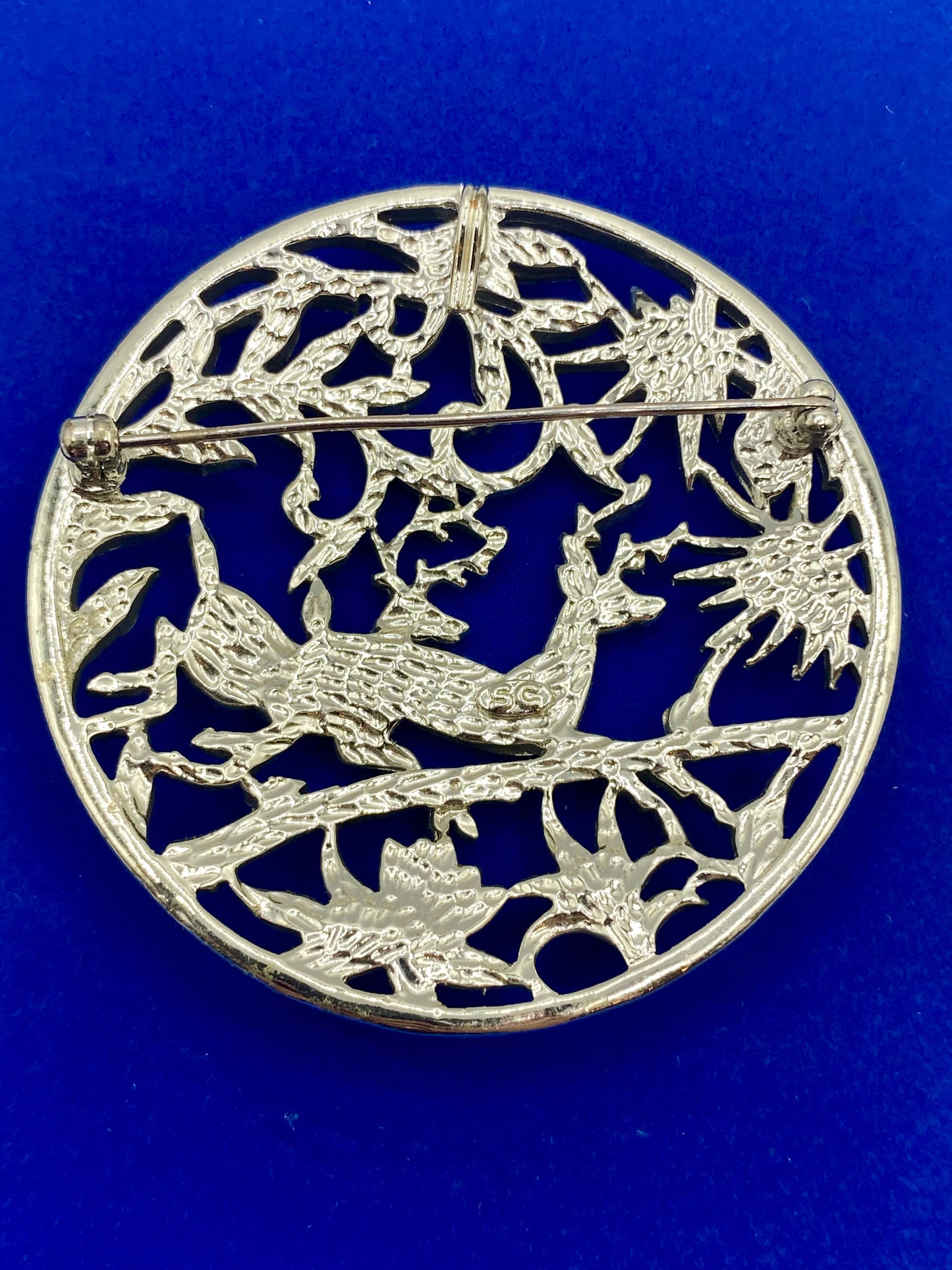 Sarah Coventry Silver Tone Deer Brooch