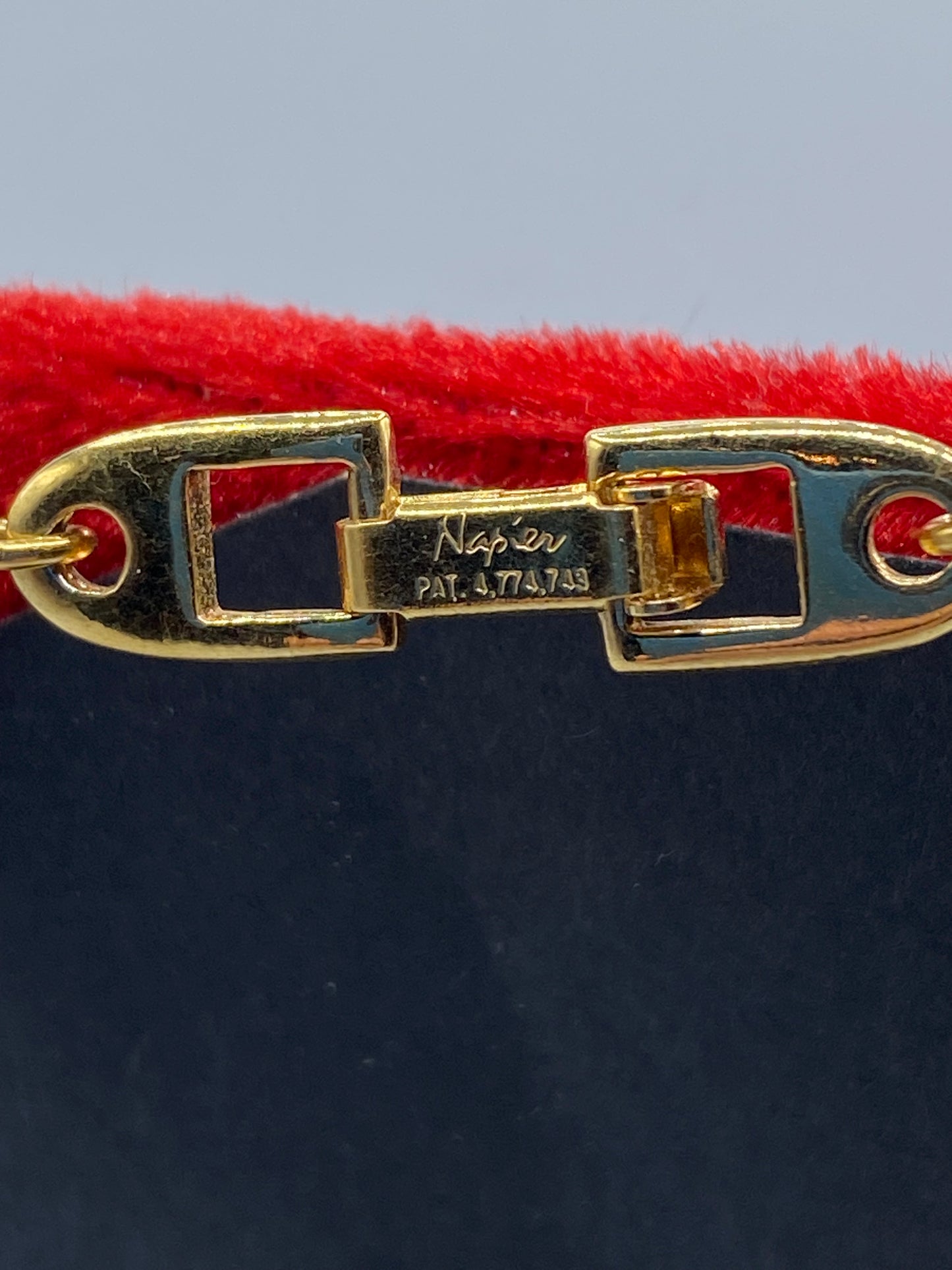 Vintage Napier Gold Tone Rope Chain
