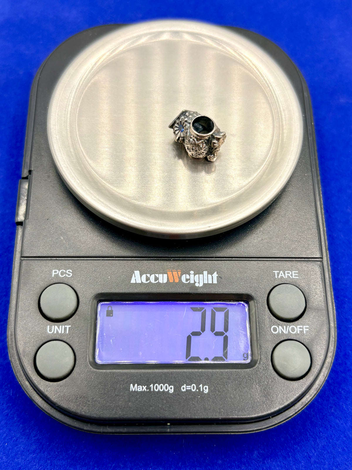 Pandora Sterling Silver CZ & Blue Crystal Graduate Owl Charm Bead