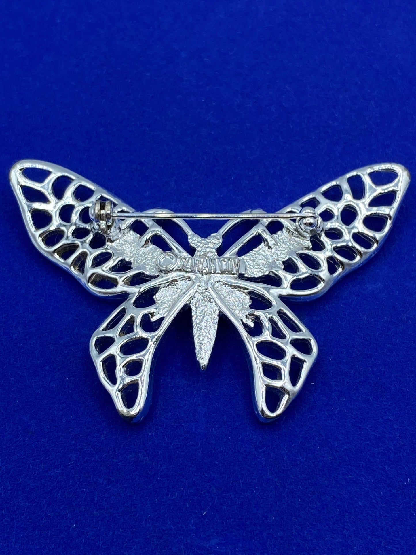 Sarah Coventry Silver Tone Butterfly Brooch