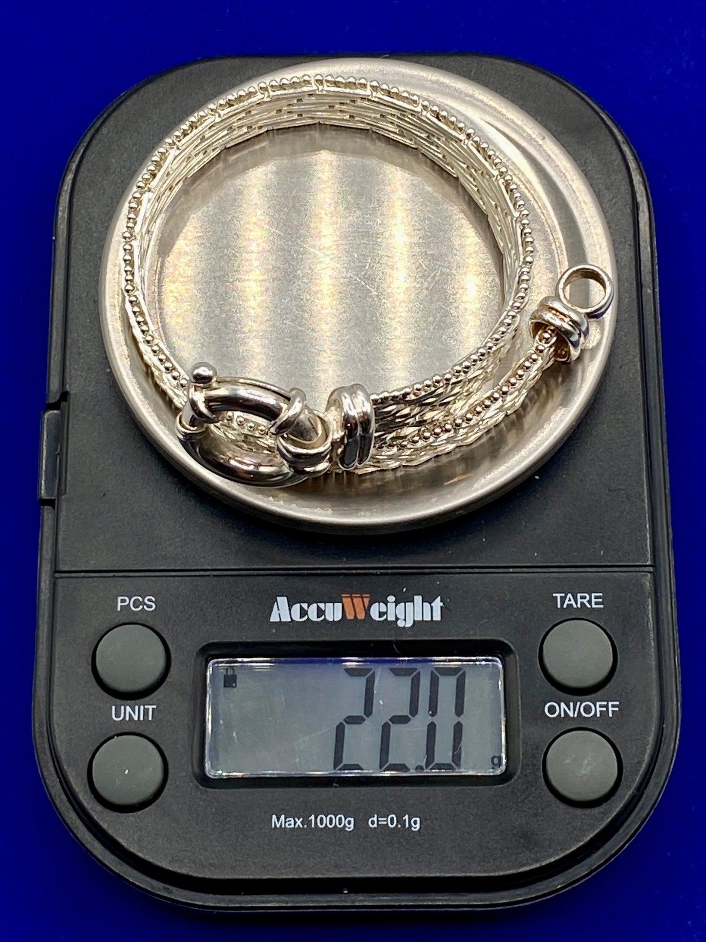 Sterling Silver Milor Italy Riccio Style Bracelet