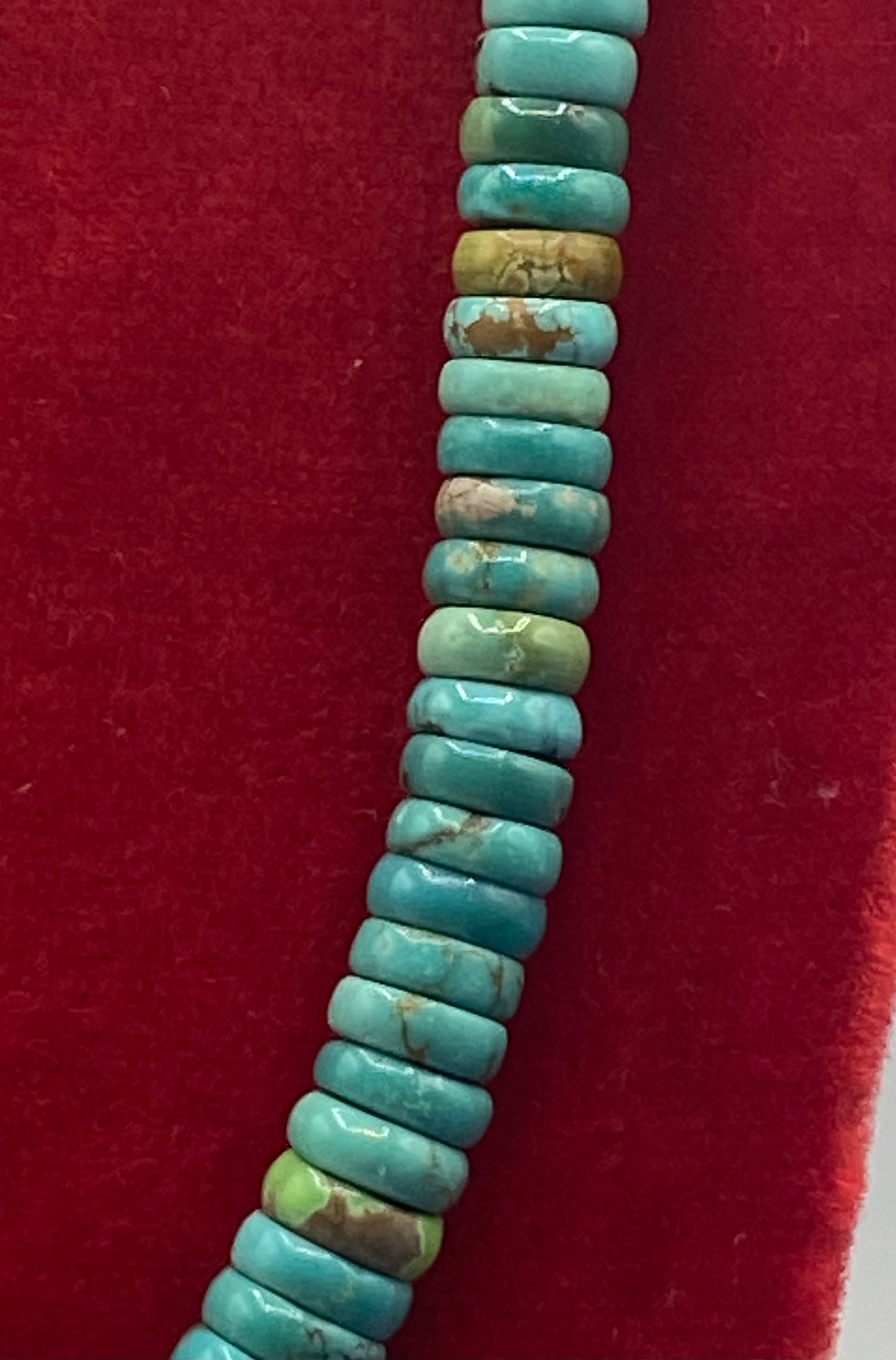Vintage Native American Turquoise Sterling Silver Necklace