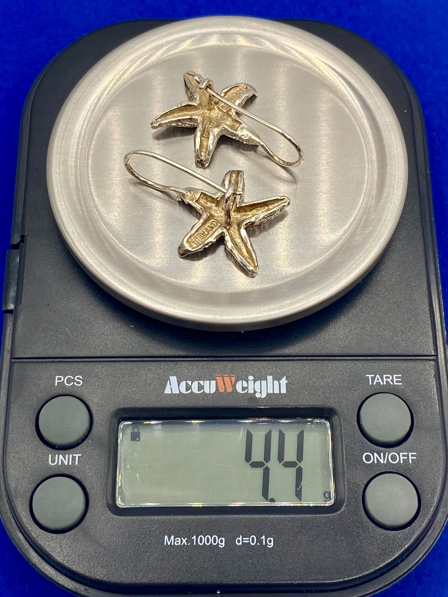Sterling Silver Starfish Earrings