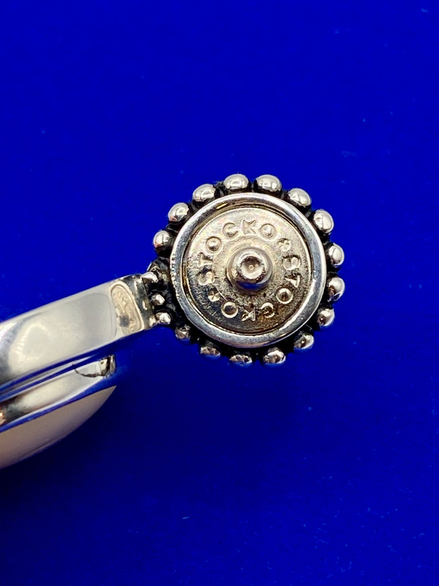 Joseph Esposito ESPO Sterling Silver MOP Oval Snap Pendant