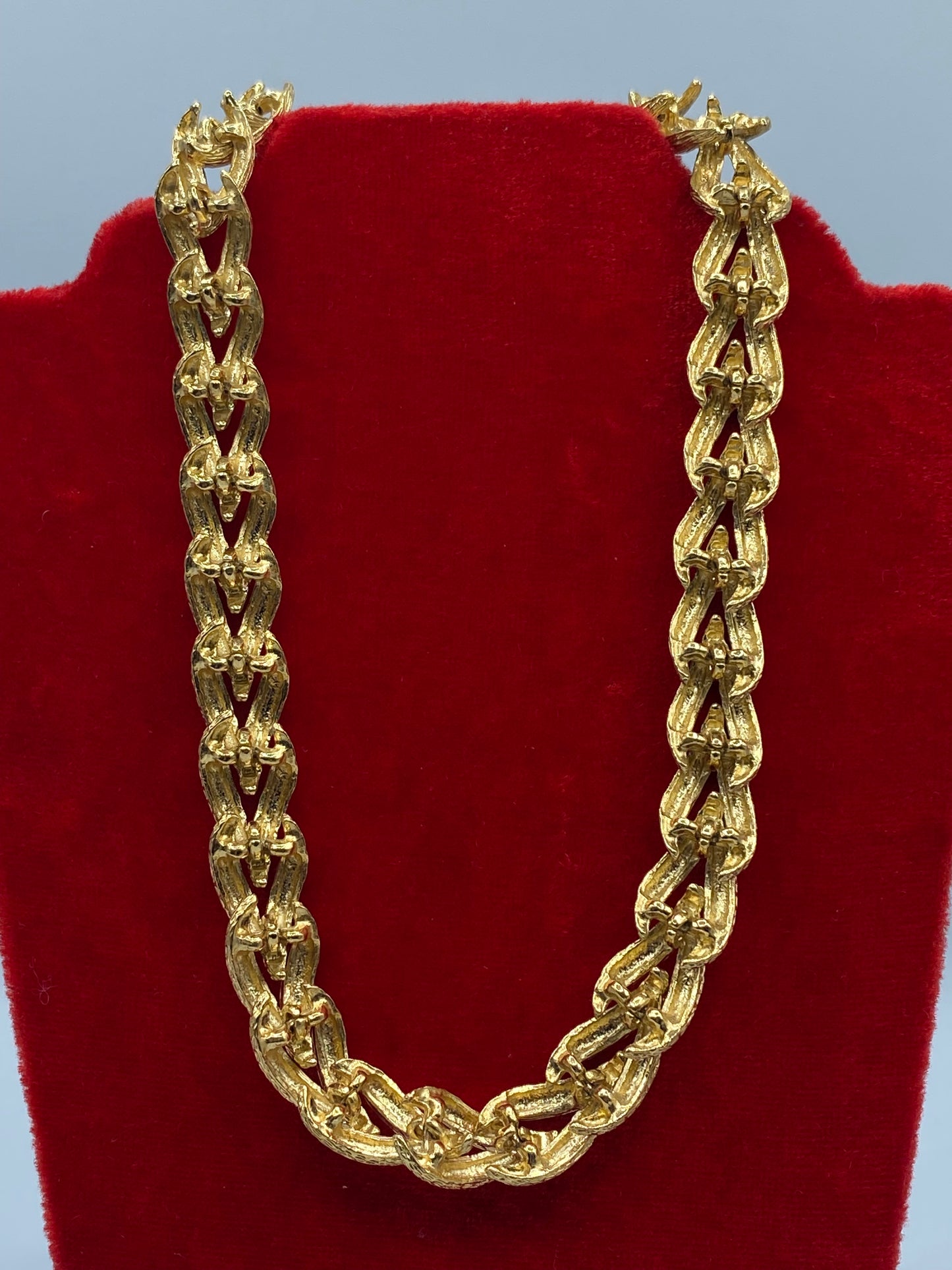 Gold Tone Choker Necklace