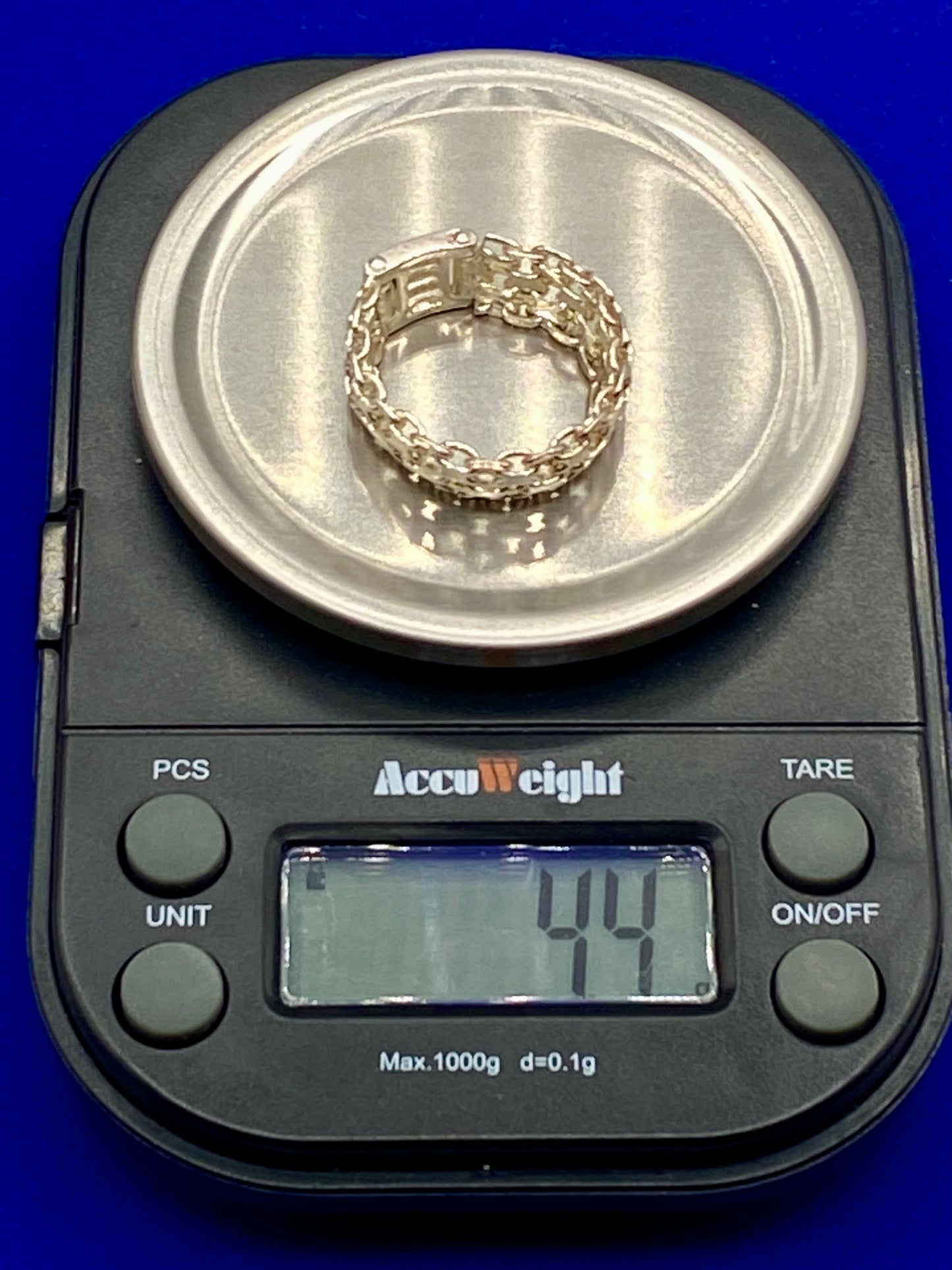 Sterling Silver Milor Italy Mesh Ring