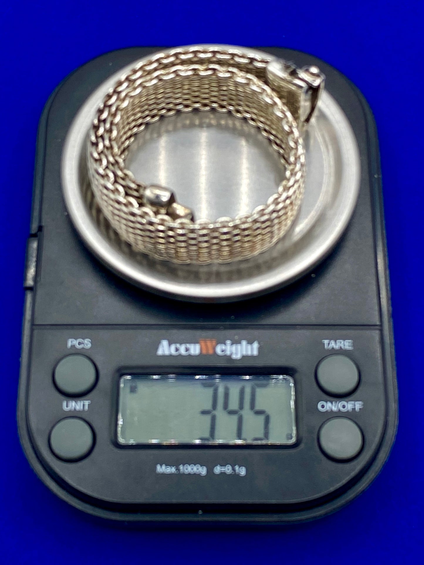 Joseph Esposito ESPO Vintage Mesh Sterling Silver Bracelet