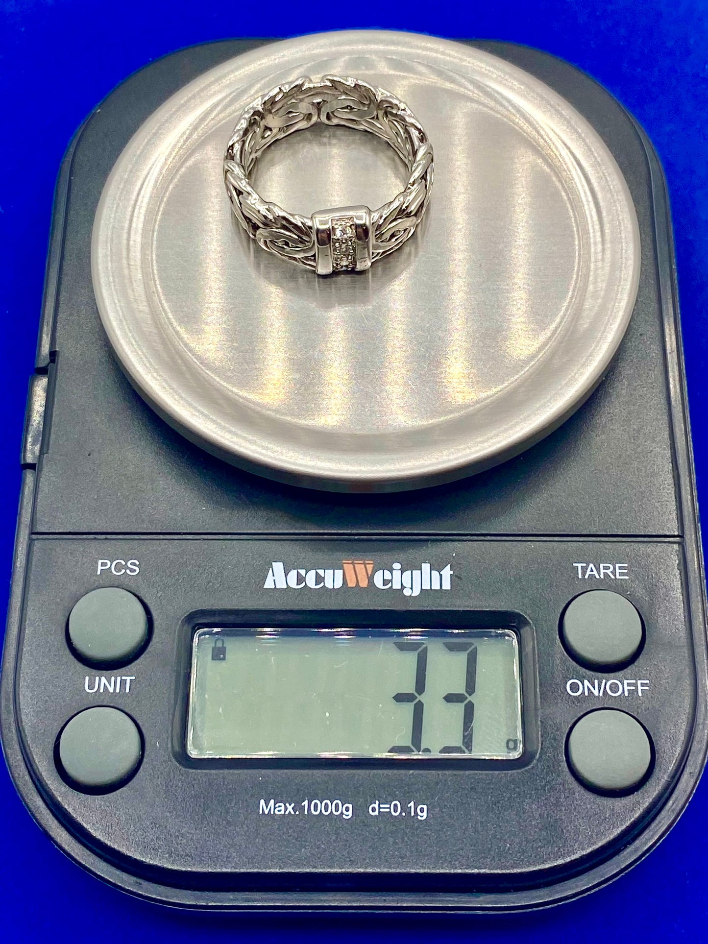 Sterling Silver AK Turkey Byzantine CZ Ring