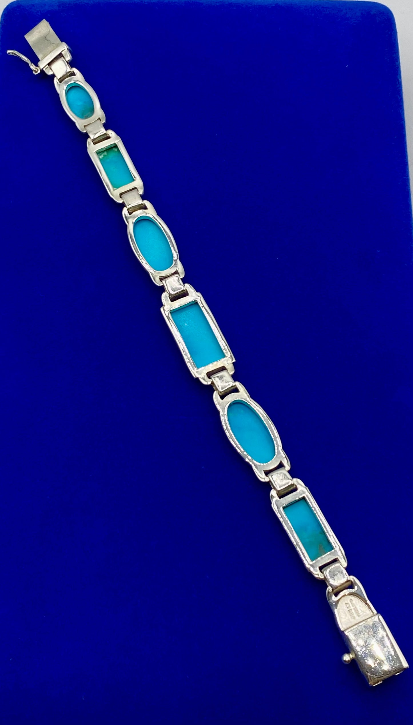 Sterling Silver LT Turquoise Bracelet
