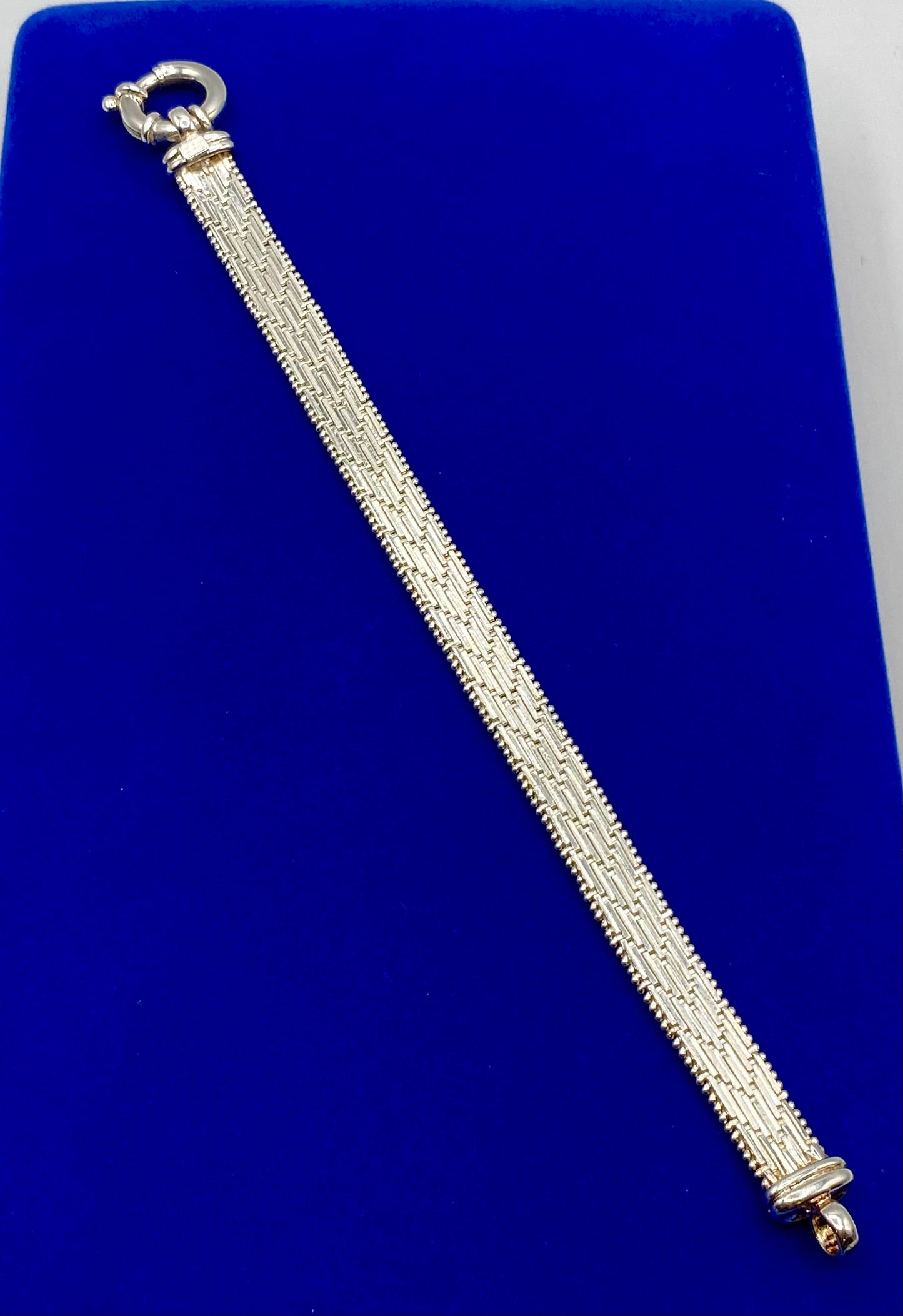 Sterling Silver Milor Italy Riccio Style Bracelet