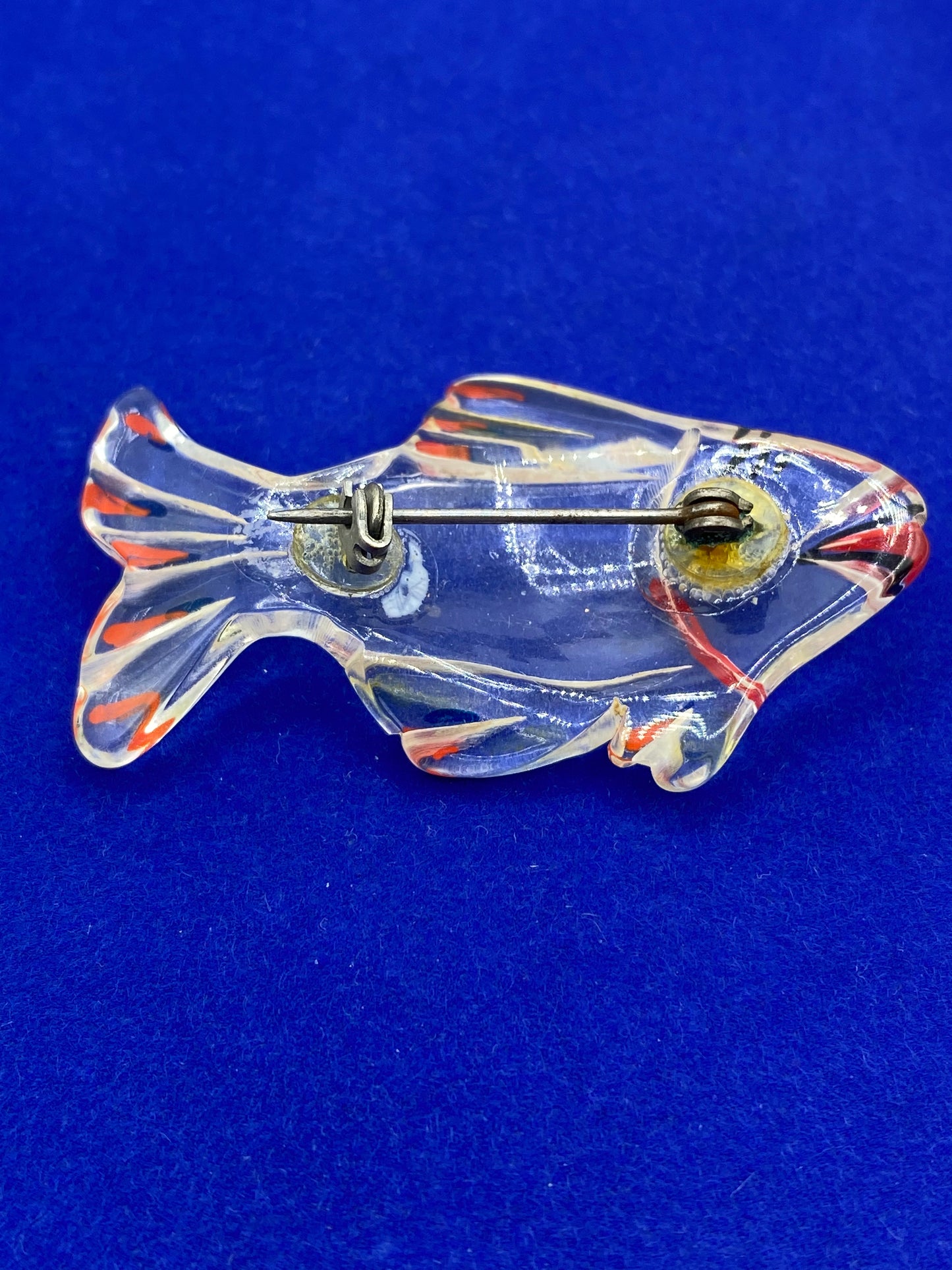 Vintage Lucite Fish Brooch