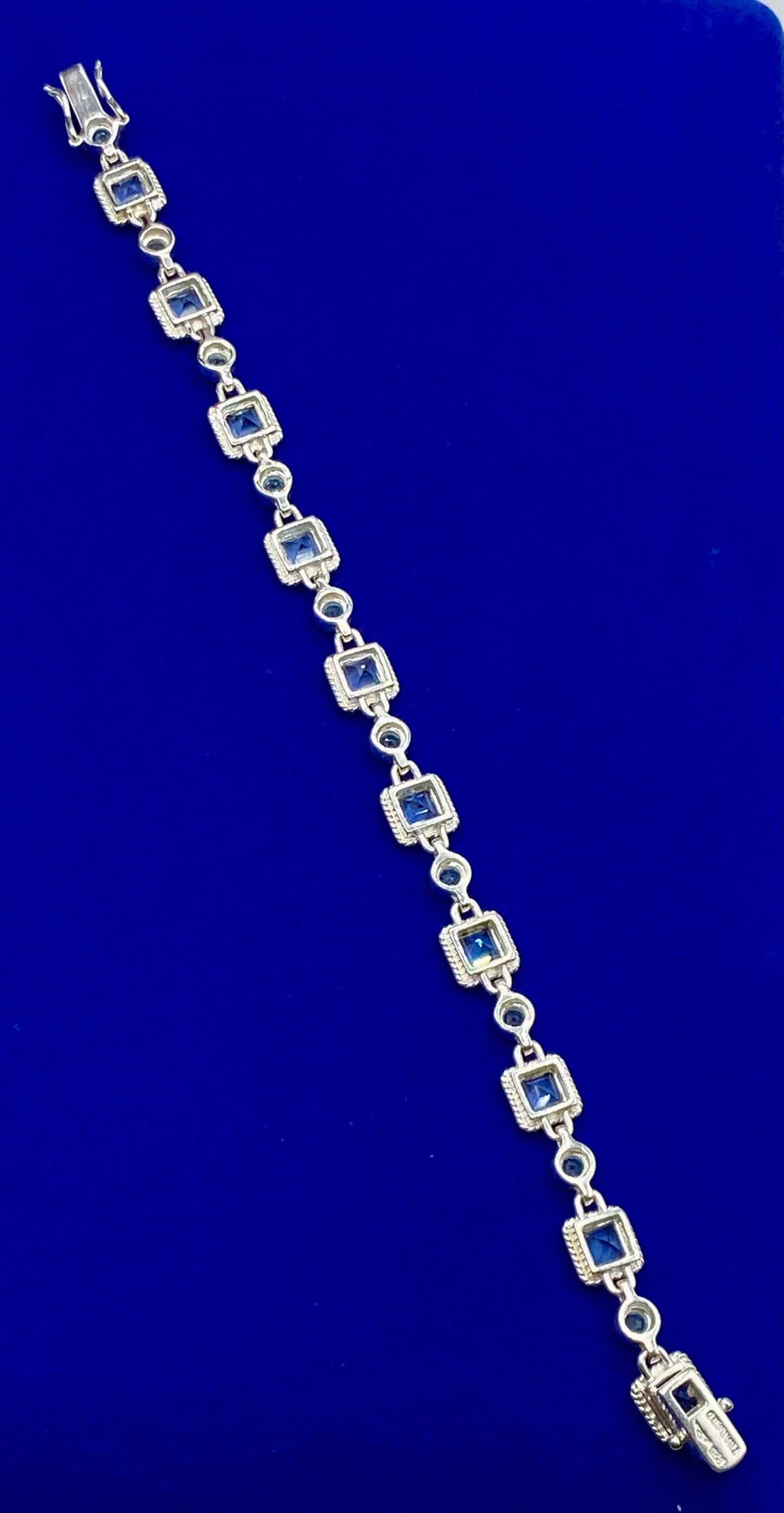 Sterling Silver Light Blue Topaz Bracelet