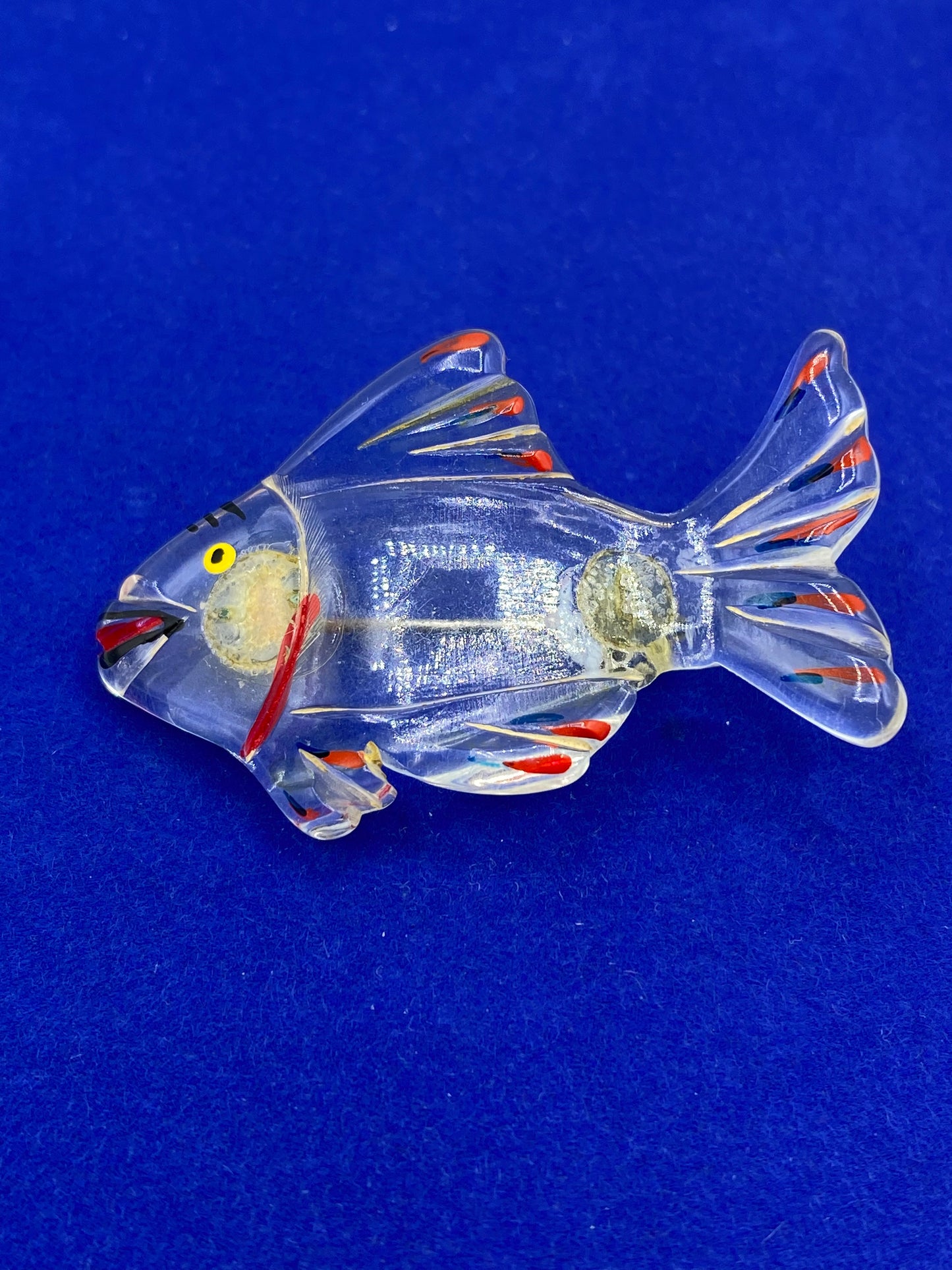 Vintage Lucite Fish Brooch