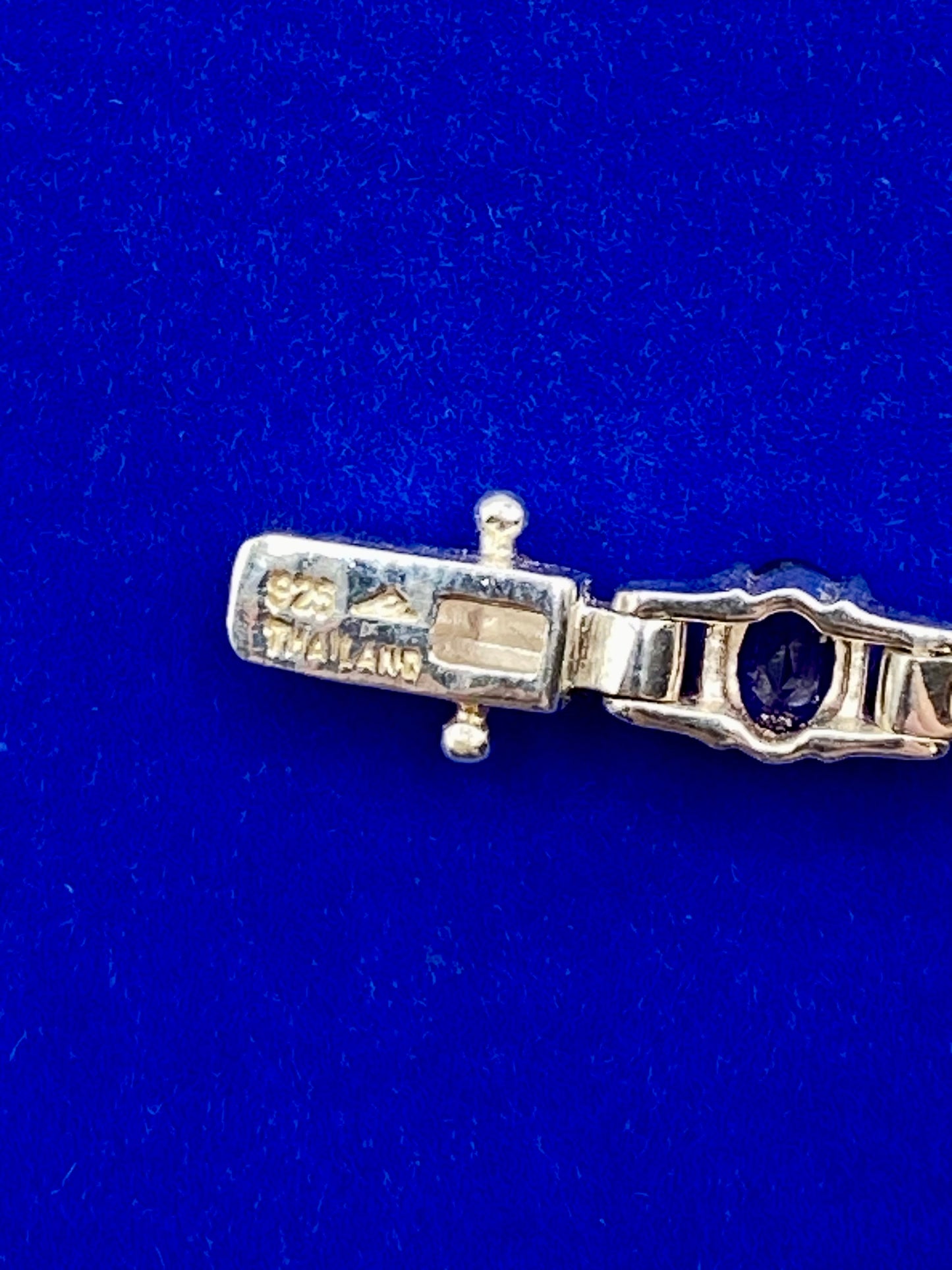Sterling Silver Tanzanite Tennis Bracelet