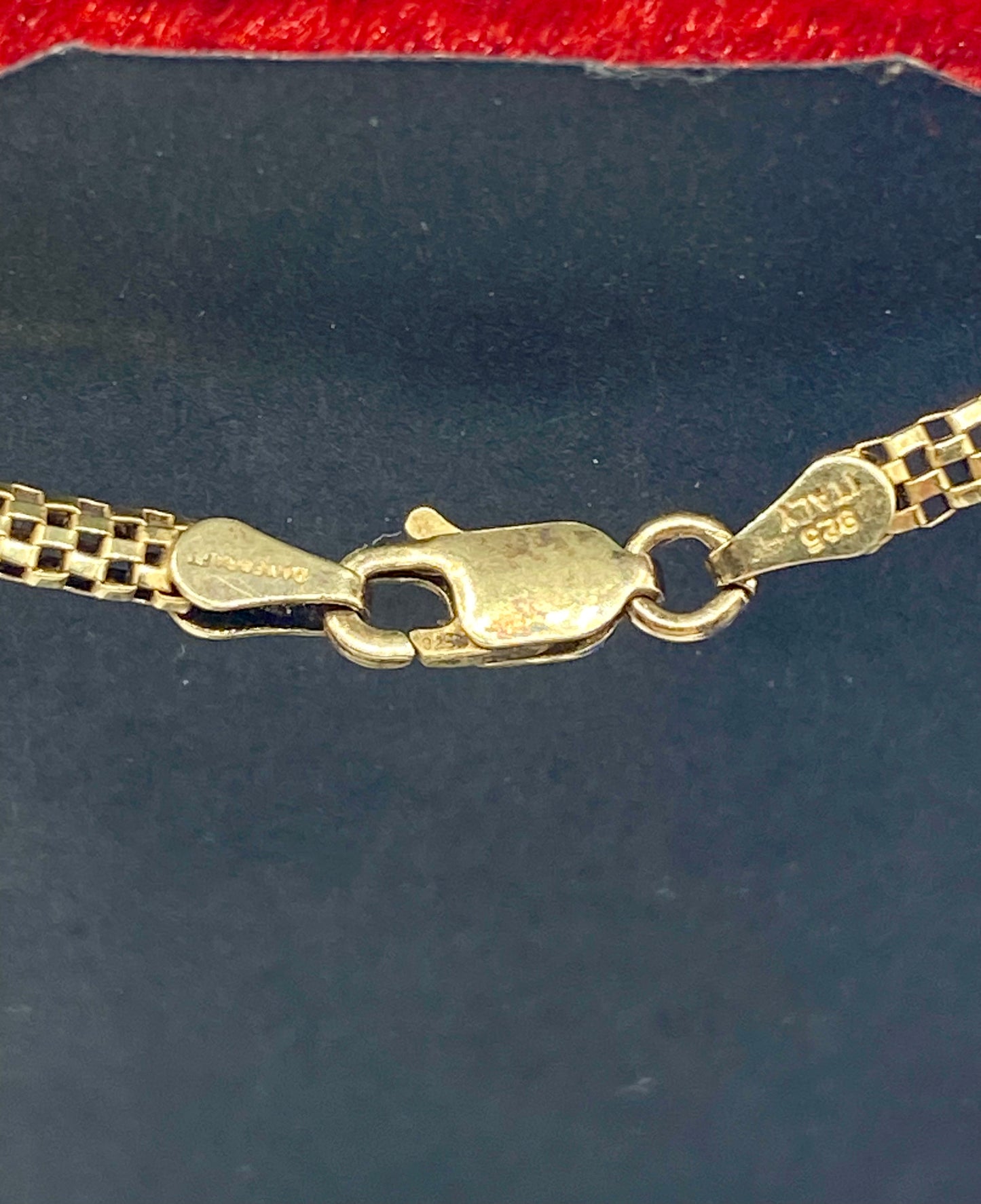Vintage Danecraft Sterling Silver Vermeil Italian Chain