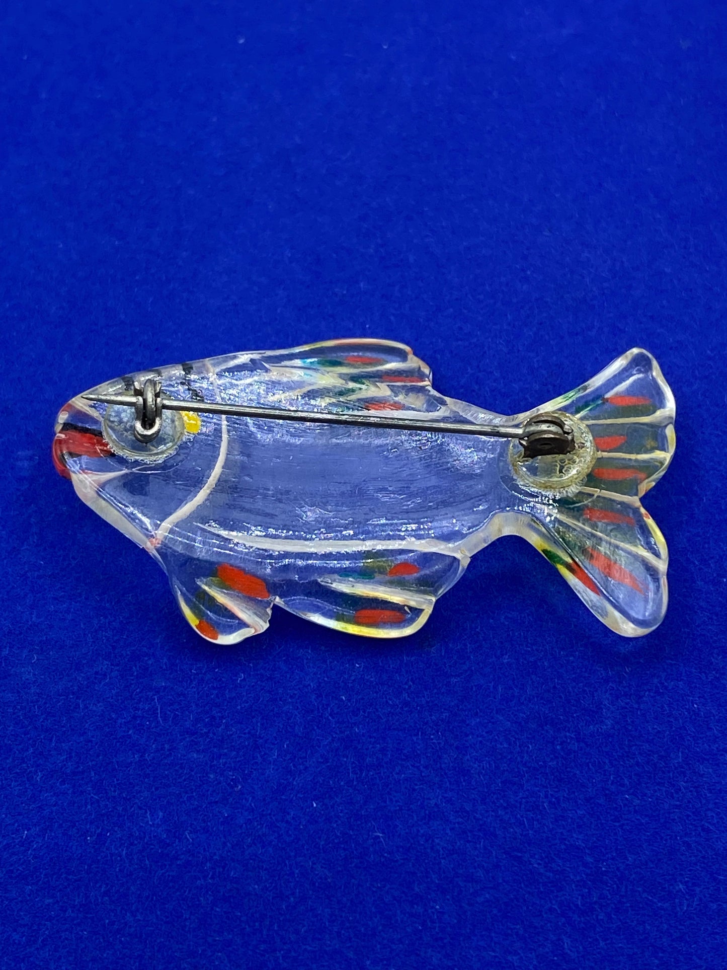 Vintage Lucite Fish Brooch