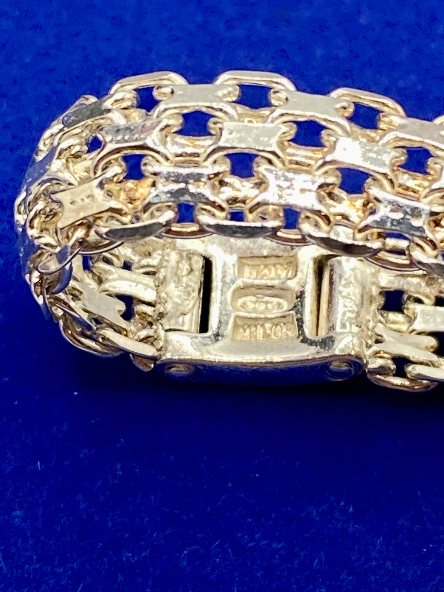 Sterling Silver Milor Italy Mesh Ring