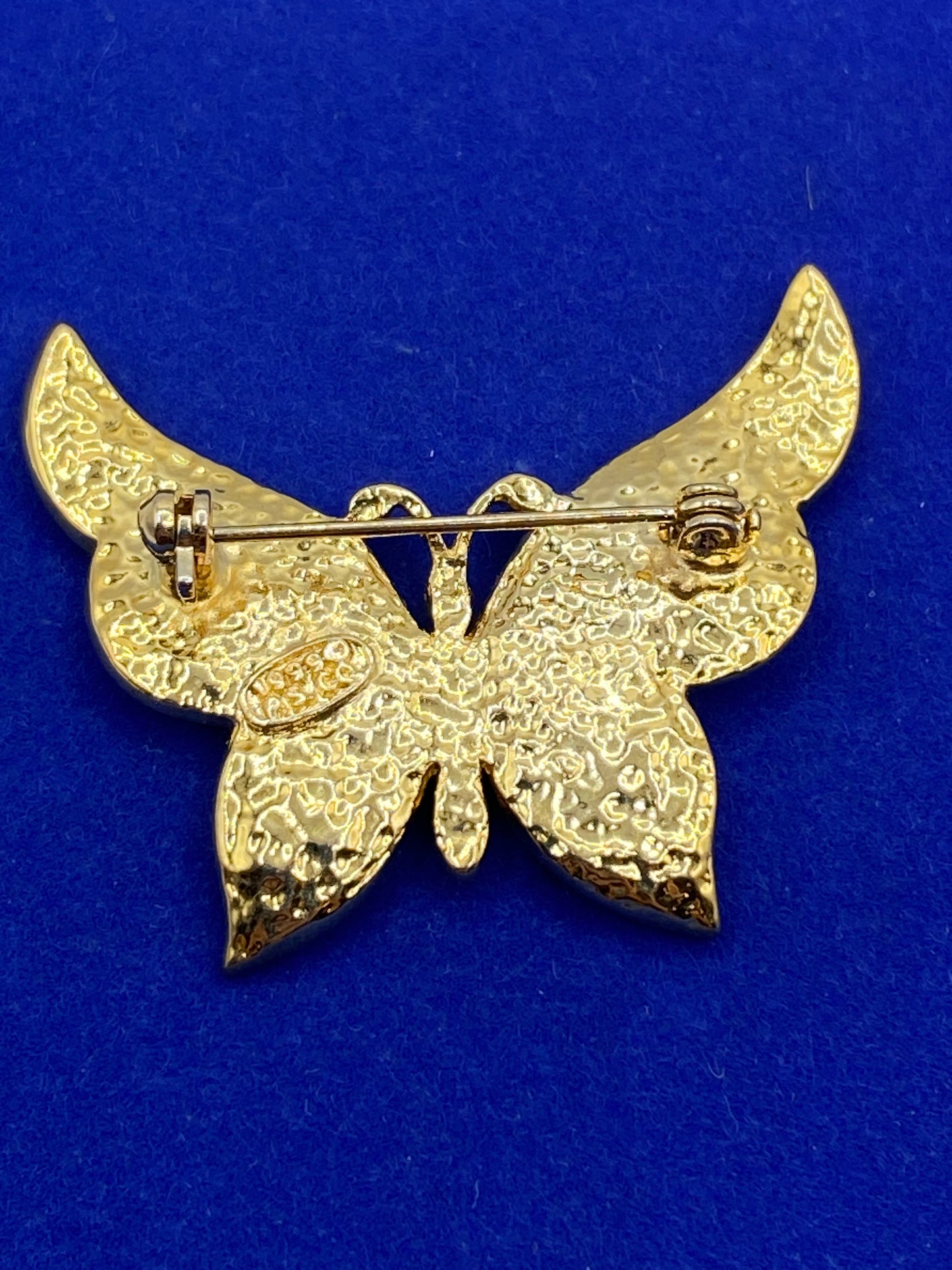 1999 P.S. Co Rhinestone Butterfly Brooch