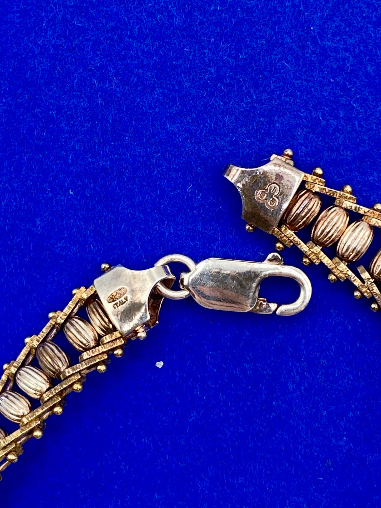 Sterling Silver Interlocking Bead Bracelet