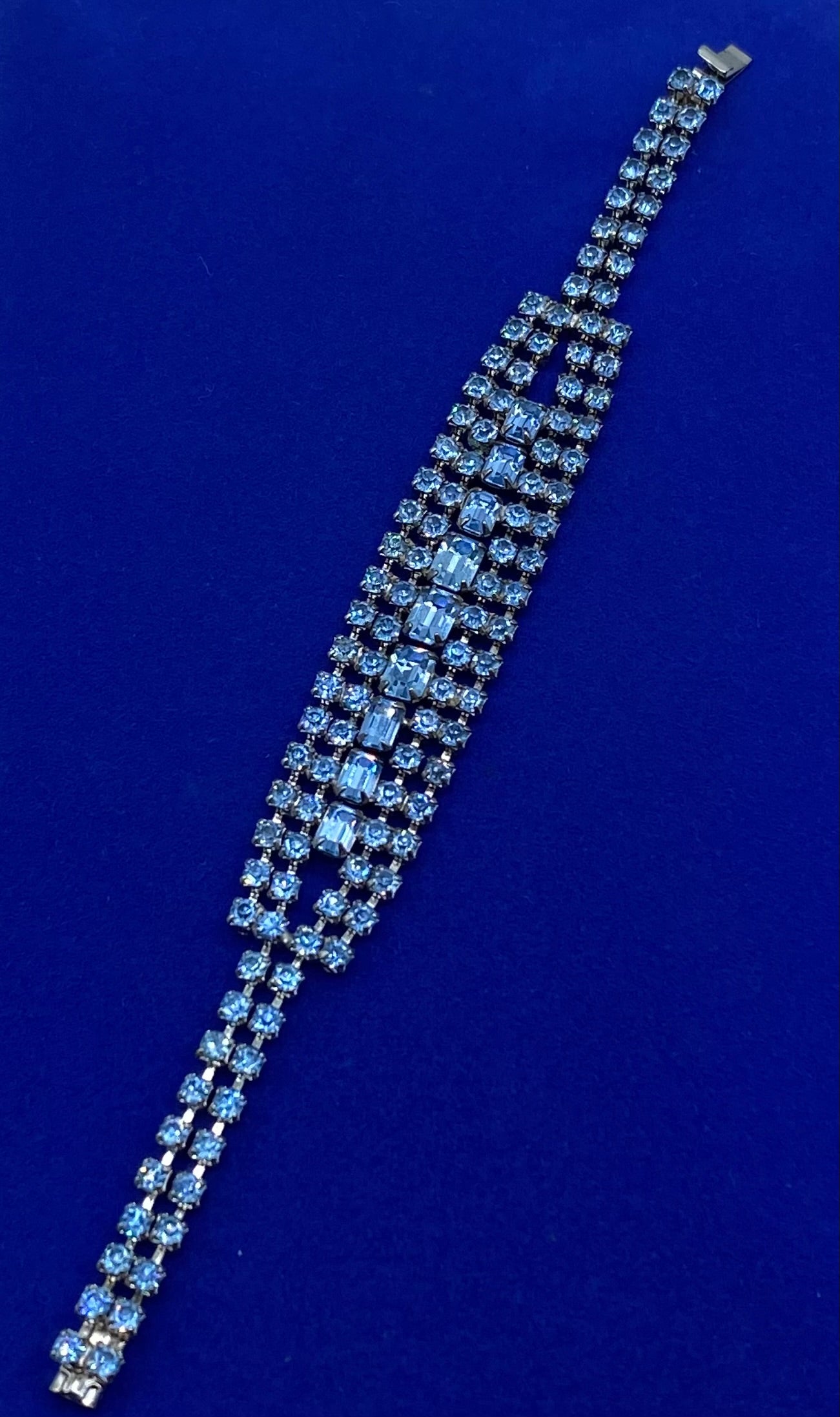 Blue Rhinestone Bracelet