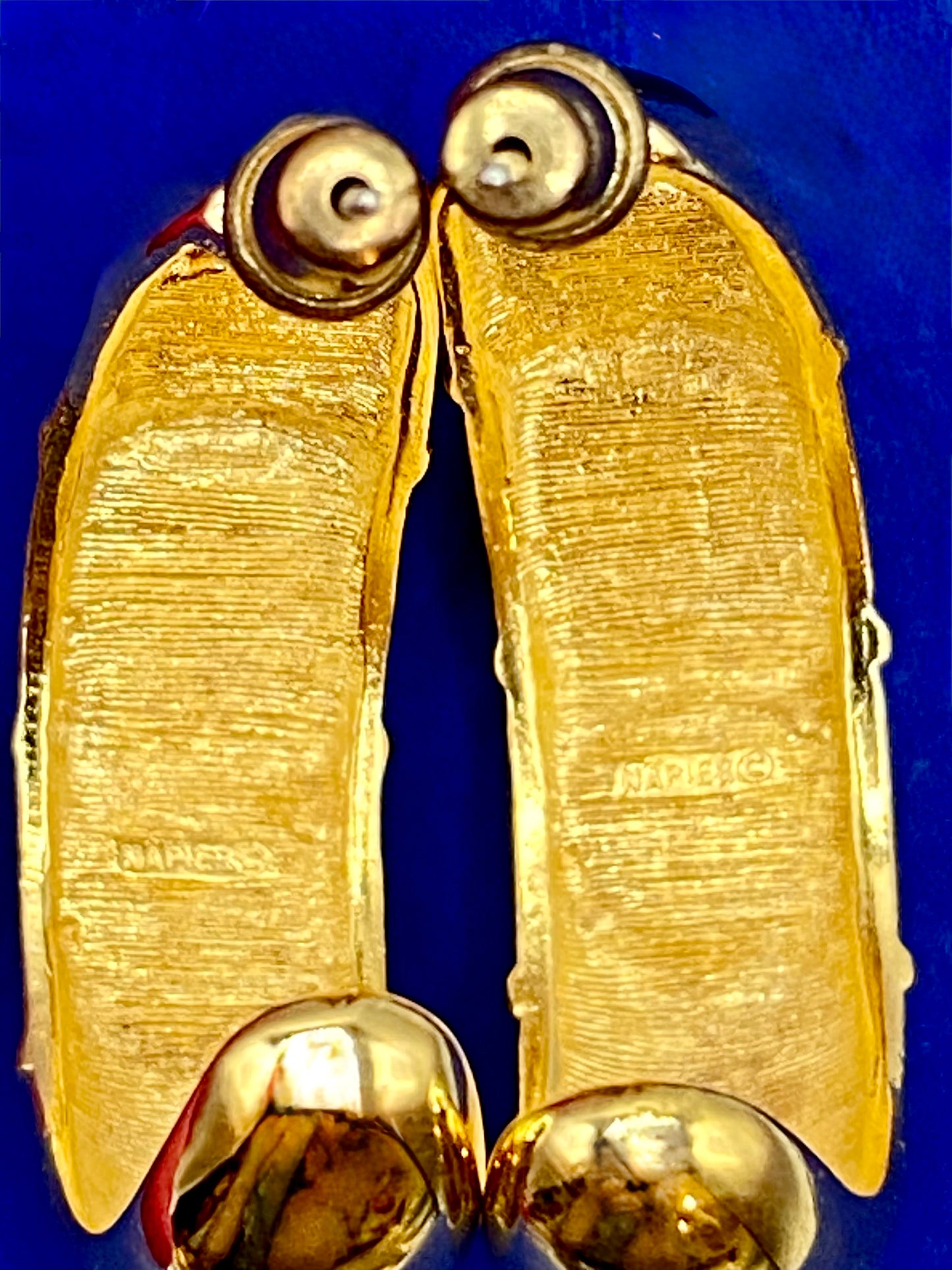 Vintage Napier Half Hoop Earrings