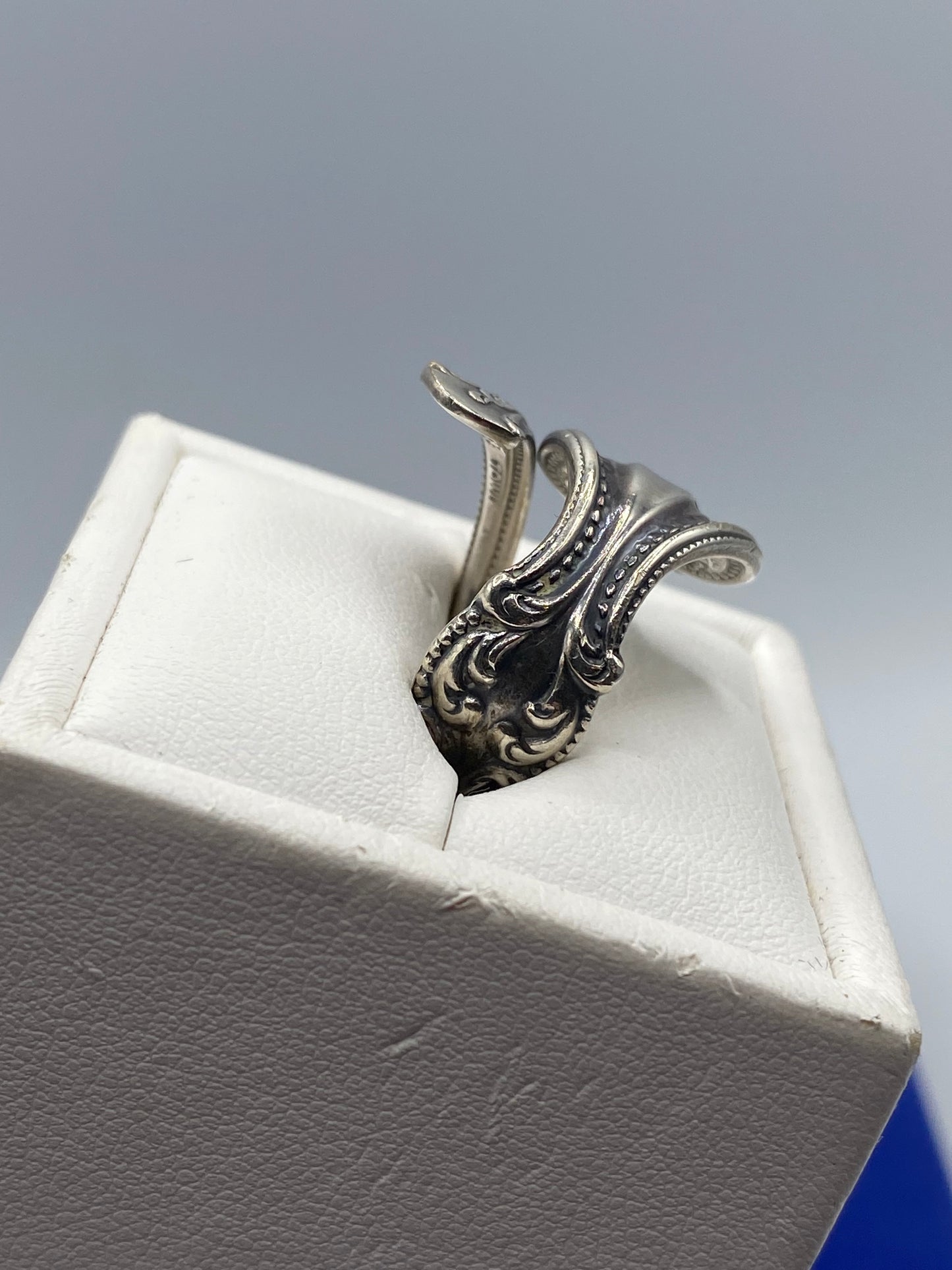 Vintage Towle 925 Sterling Silver Spoon Wrap Ring