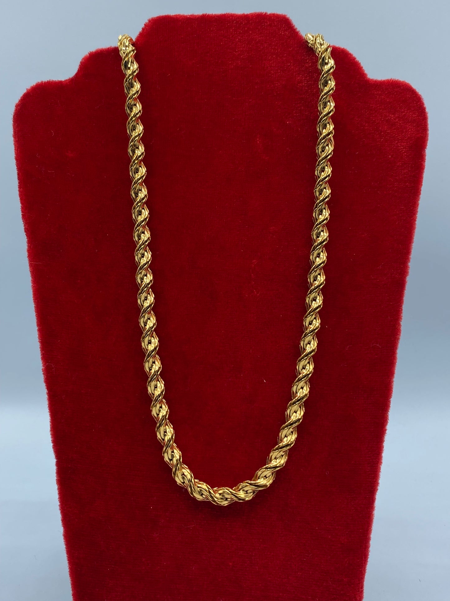 Vintage Napier Gold Tone Rope Chain
