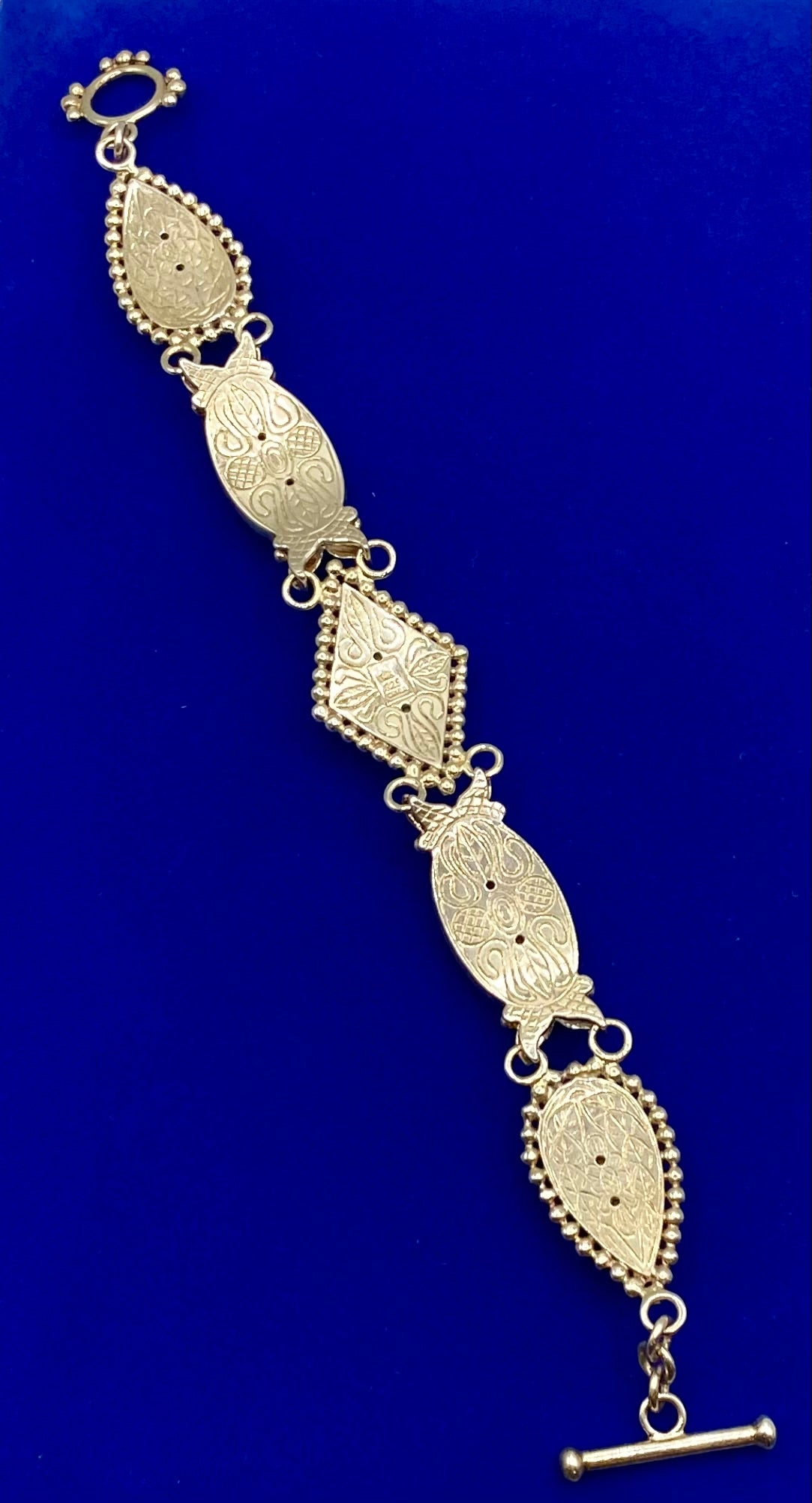 Sterling Silver Whitney Kelly MOP Jasper & Tiger Eye Gem Bracelet