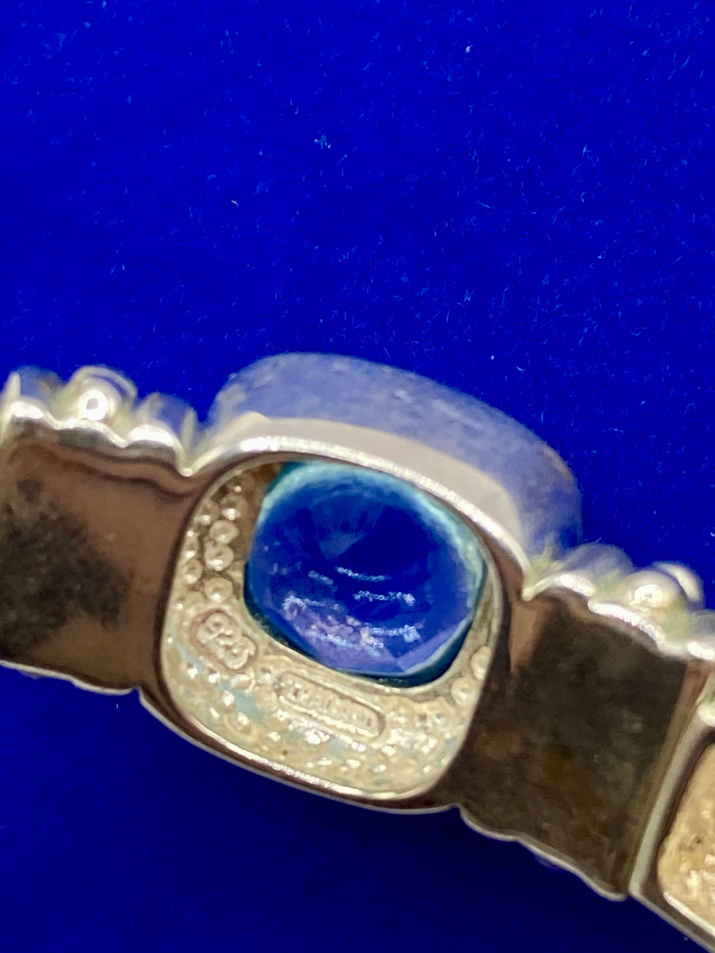 Judith Ripka Sterling Silver Blue Topaz Cuff Bracelet