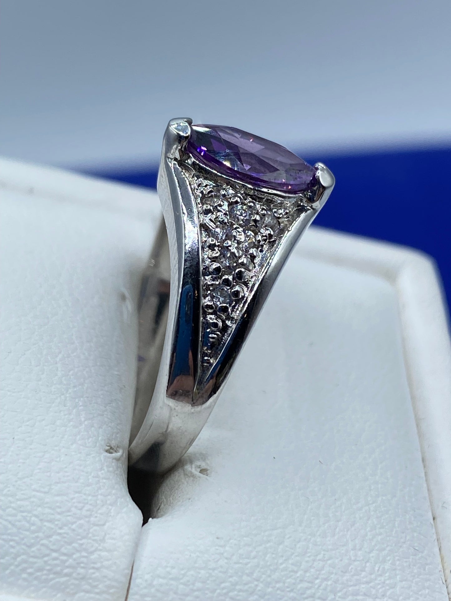 Glass Marquise Cut Costume Ring