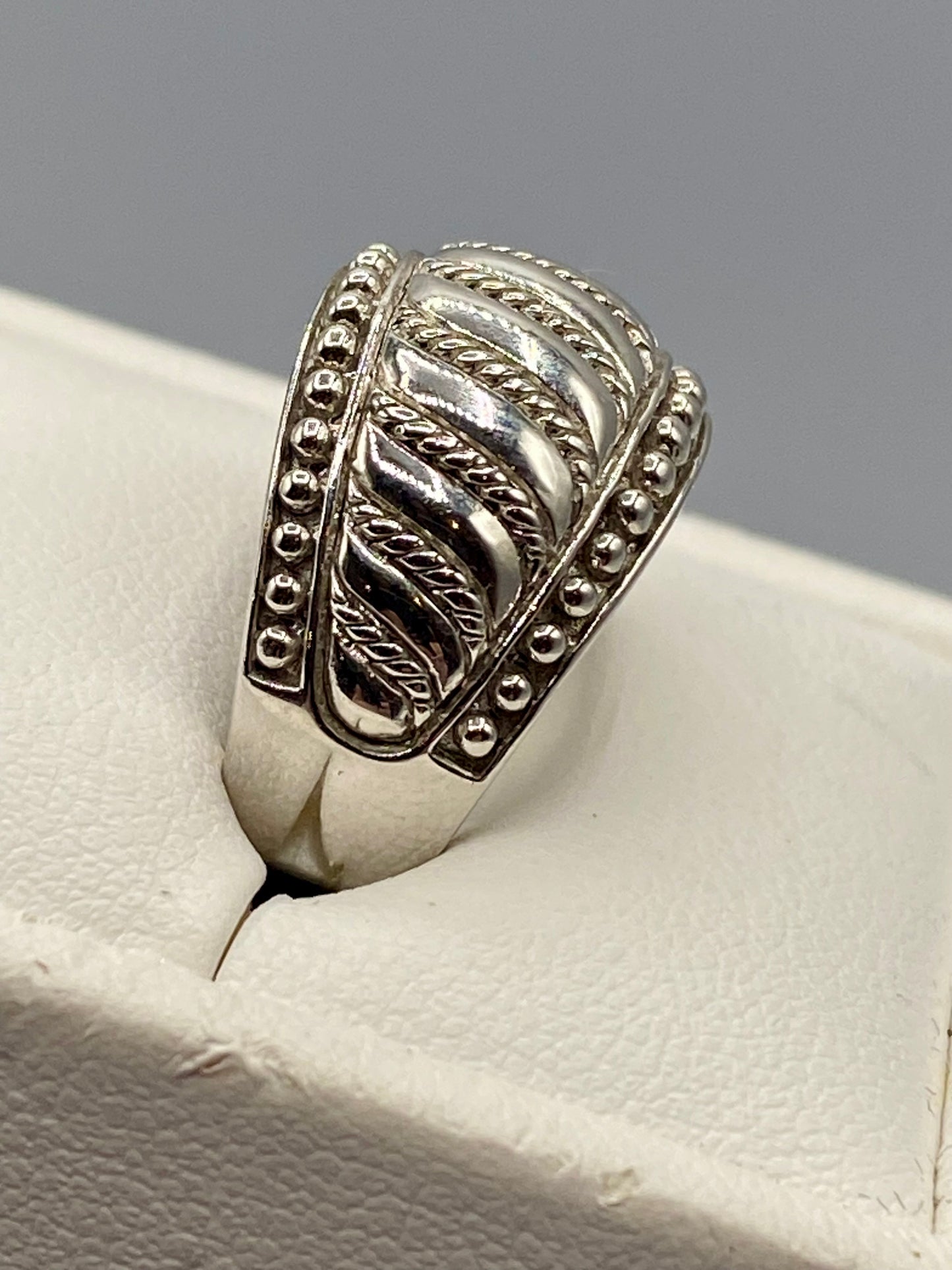 Sterling Silver Judith Ripka Ball Bead Ring
