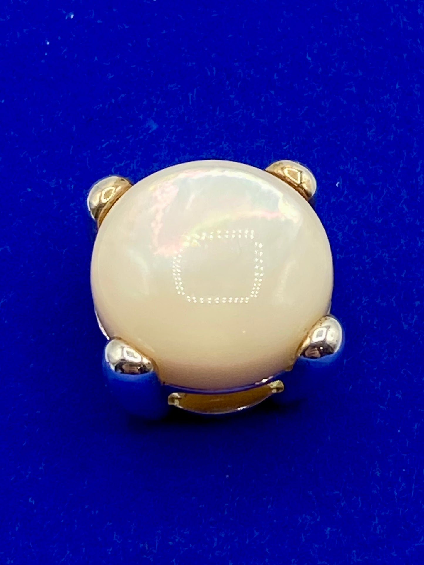 Sterling Silver GV Mother of Pearl Slide Pendant