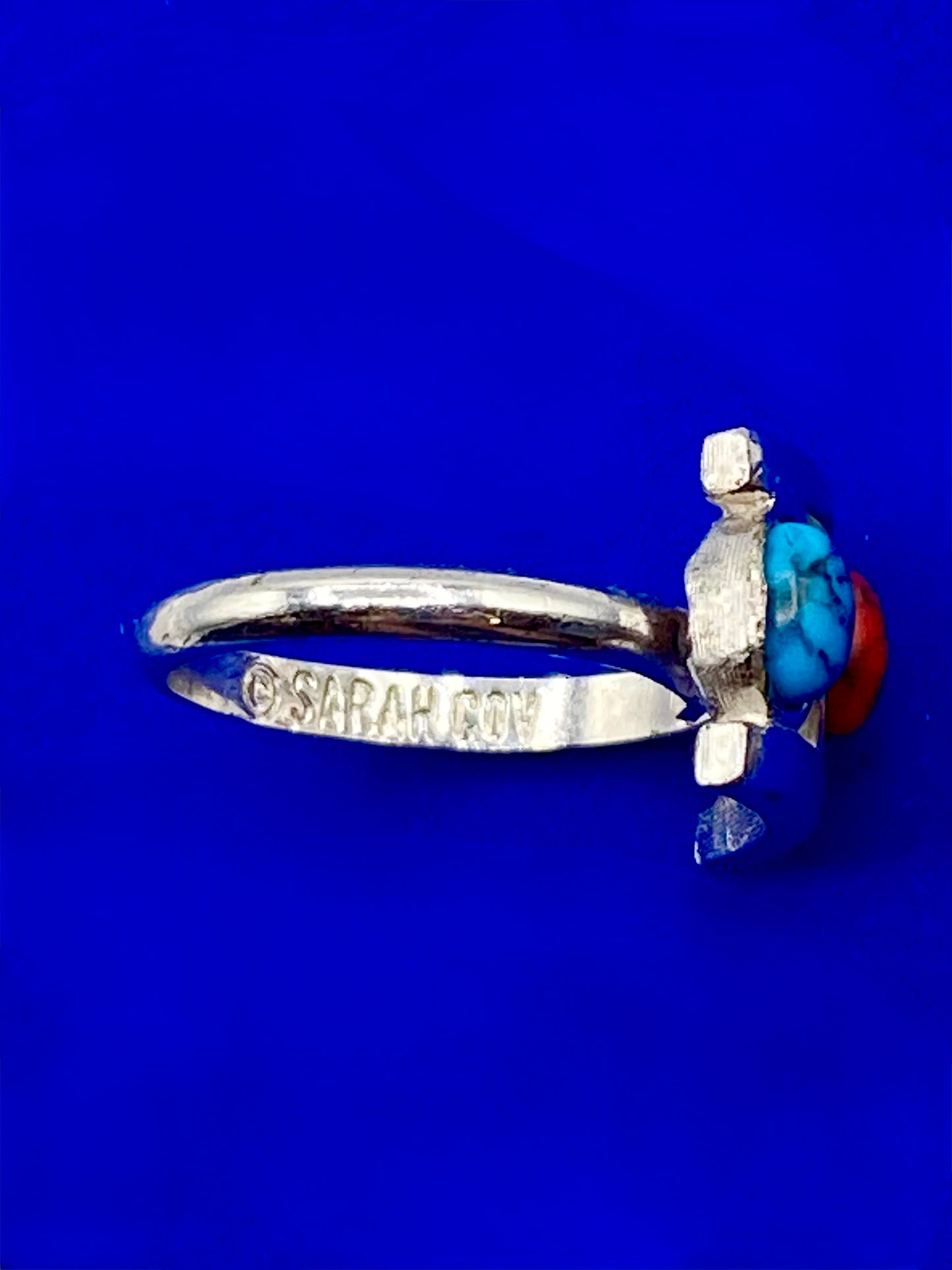 Vintage 1977 Sarah Coventry “Indian Princess” Silver Tone Ring