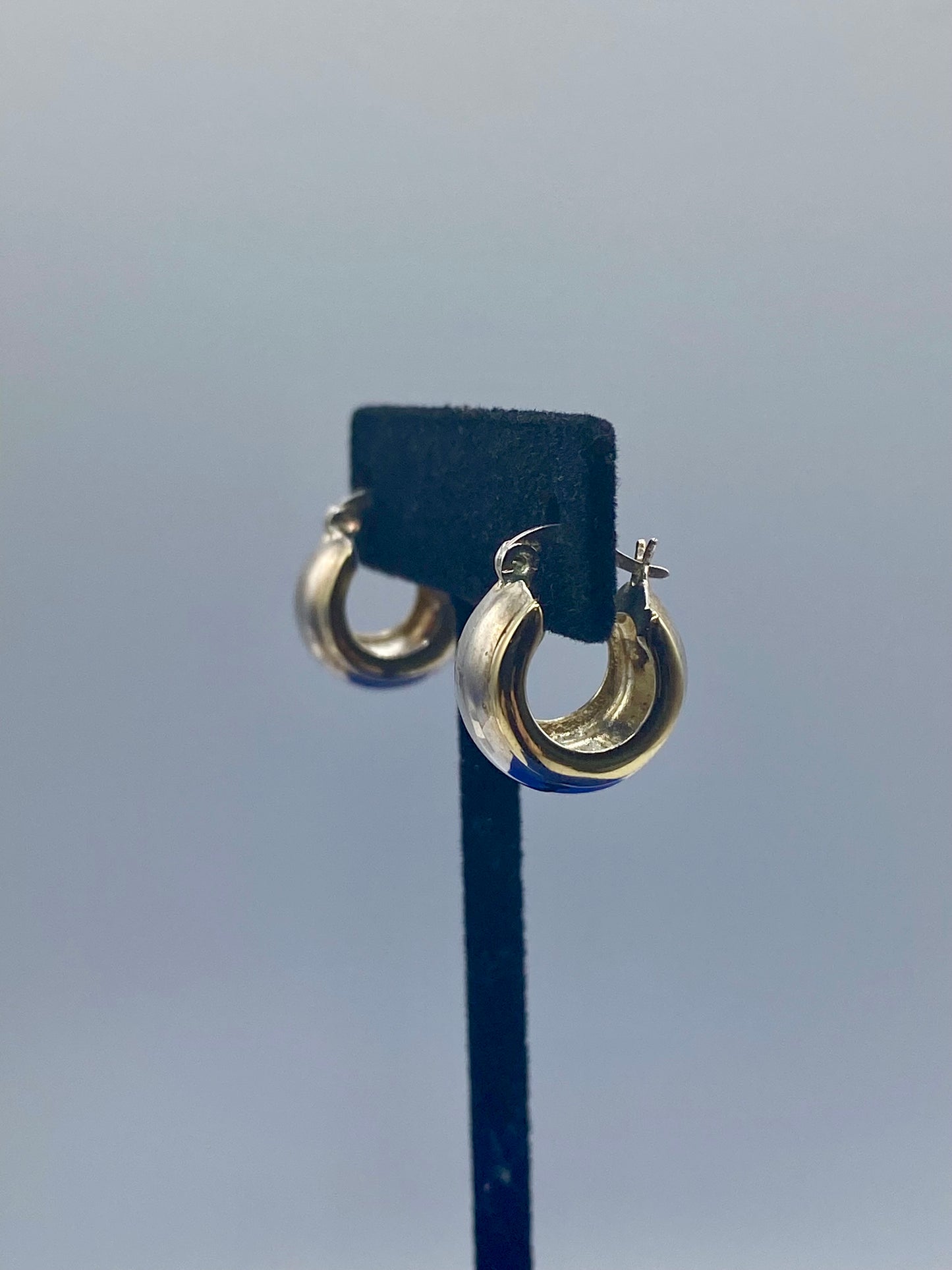 Sterling Silver Dainty Vermeil Hoop Earrings