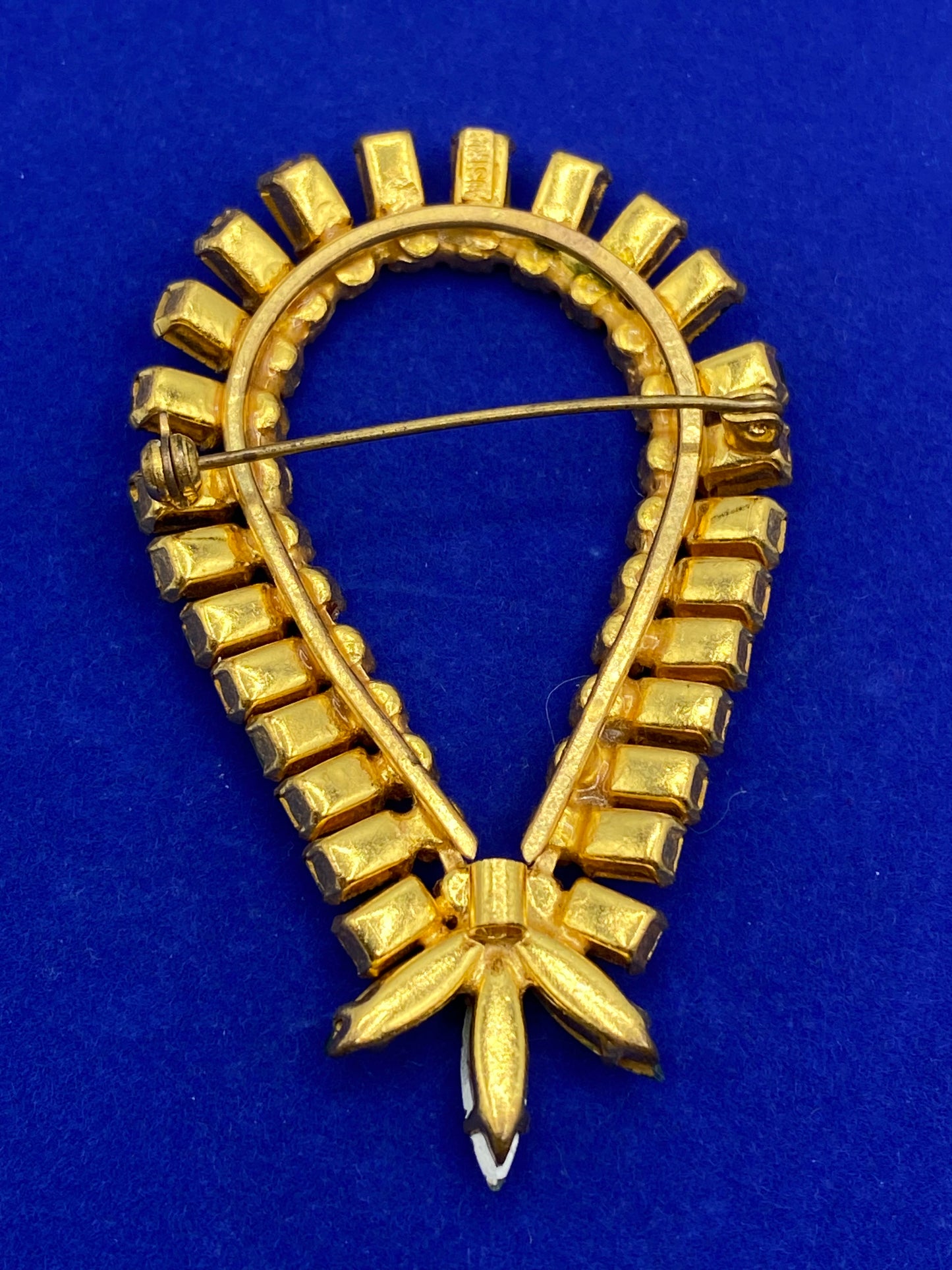 Austria Uranium Rhinestone Brooch