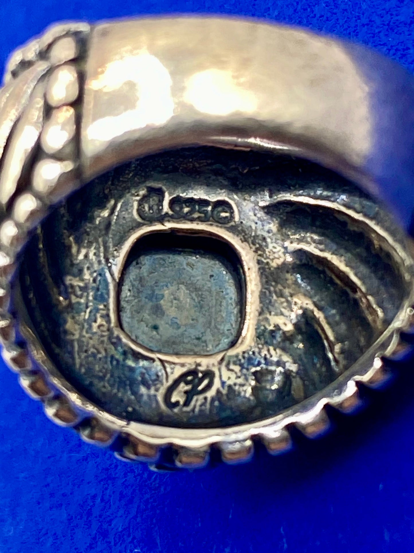 Carolyn Pollack Relios Southwestern Rhodonite Sterling Silver Ring