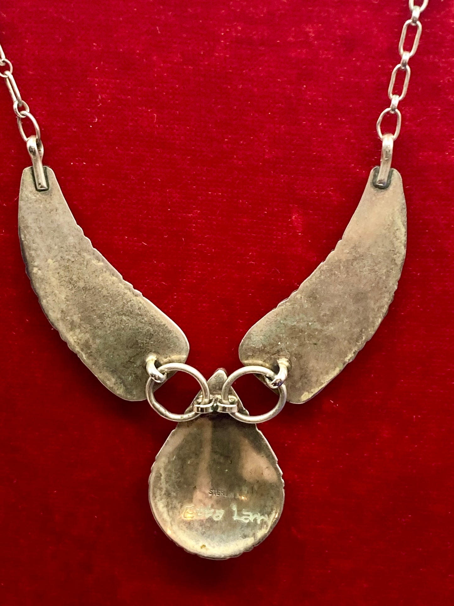 Vintage Native American Etta Larry Turquoise Necklace