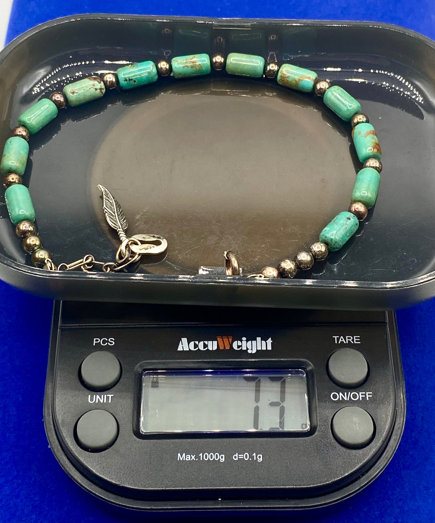Carolyn Pollack Sterling Silver Turquoise Beaded Bracelet