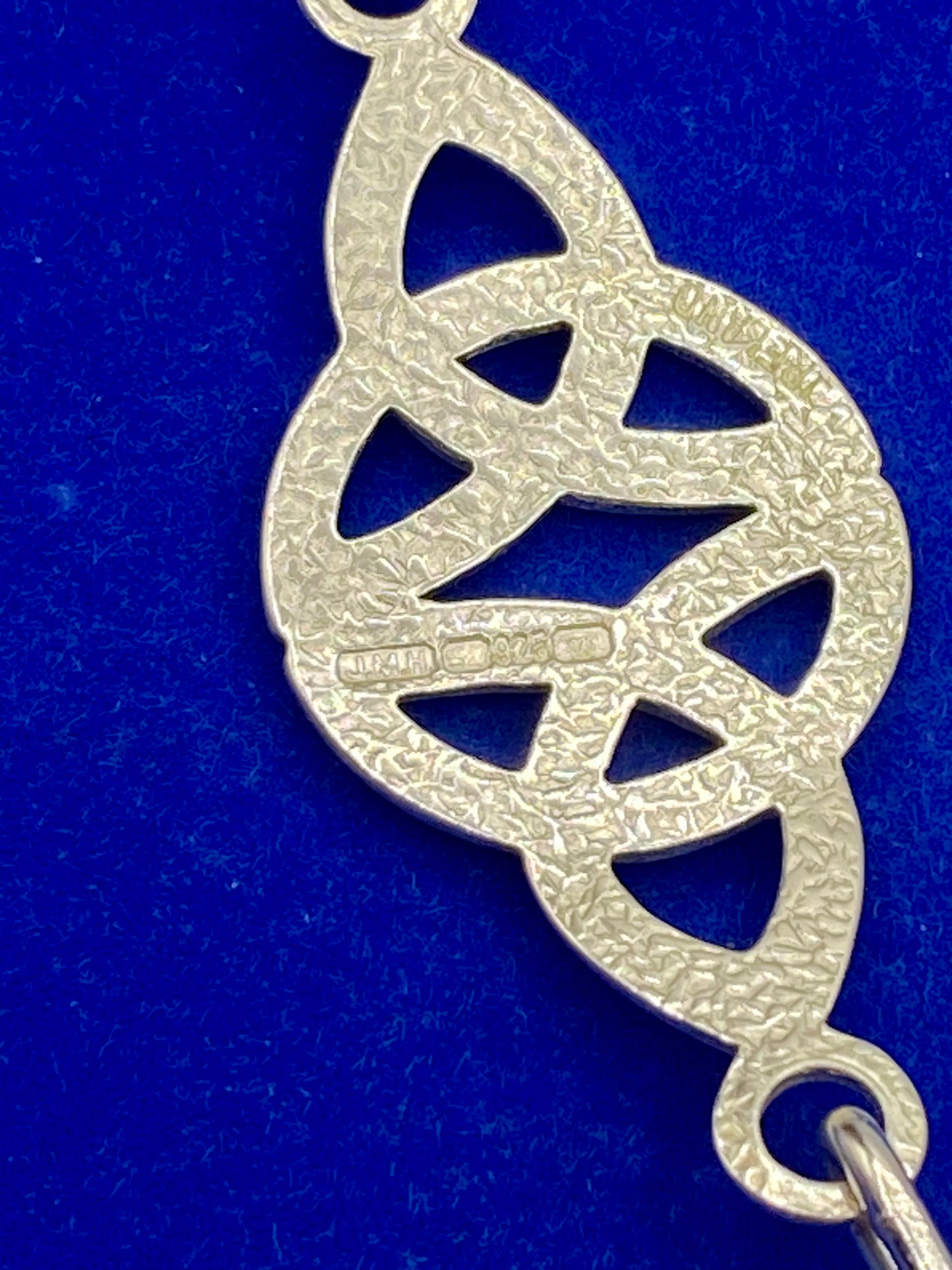 Vintage JMH Celtic Sterling Silver Bracelet