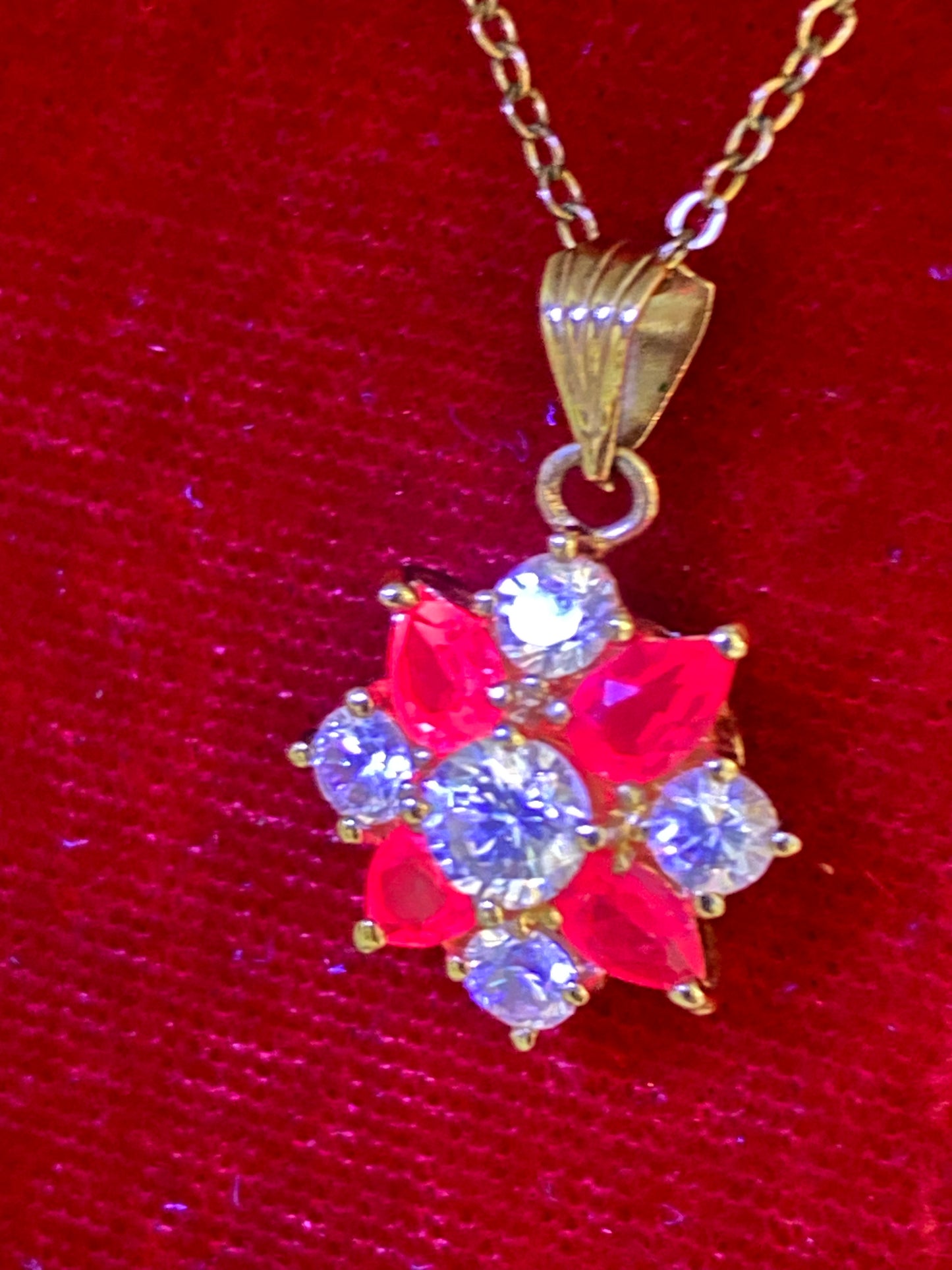 Lab Created Ruby Necklace