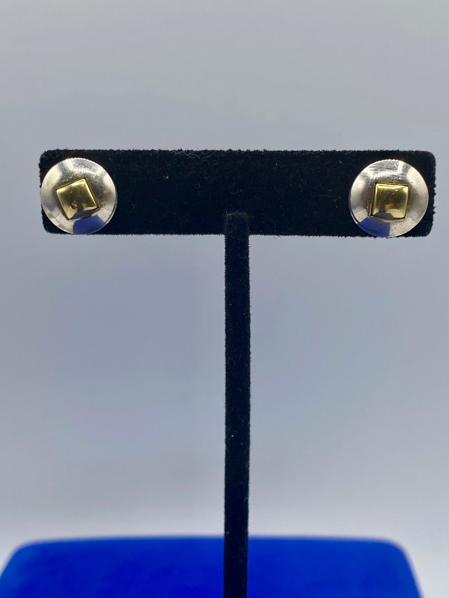 Sterling Silver Vermeil Stud Earrings